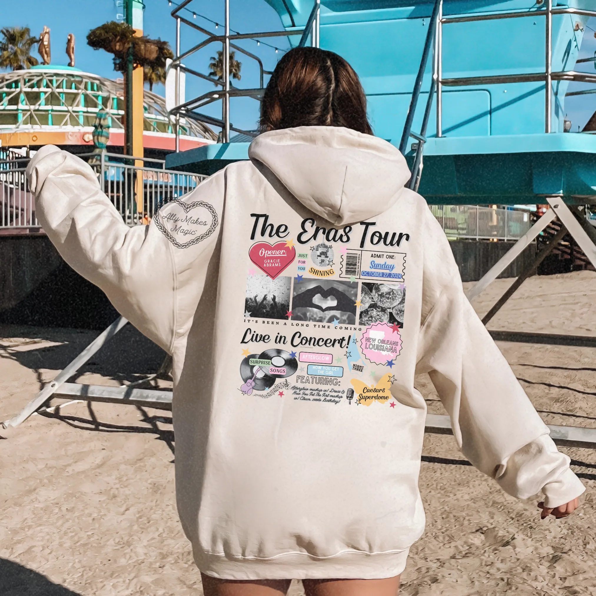 new orleans night 3 hoodie *custom* sold by Ally Makes Magic product image thumbnail 3