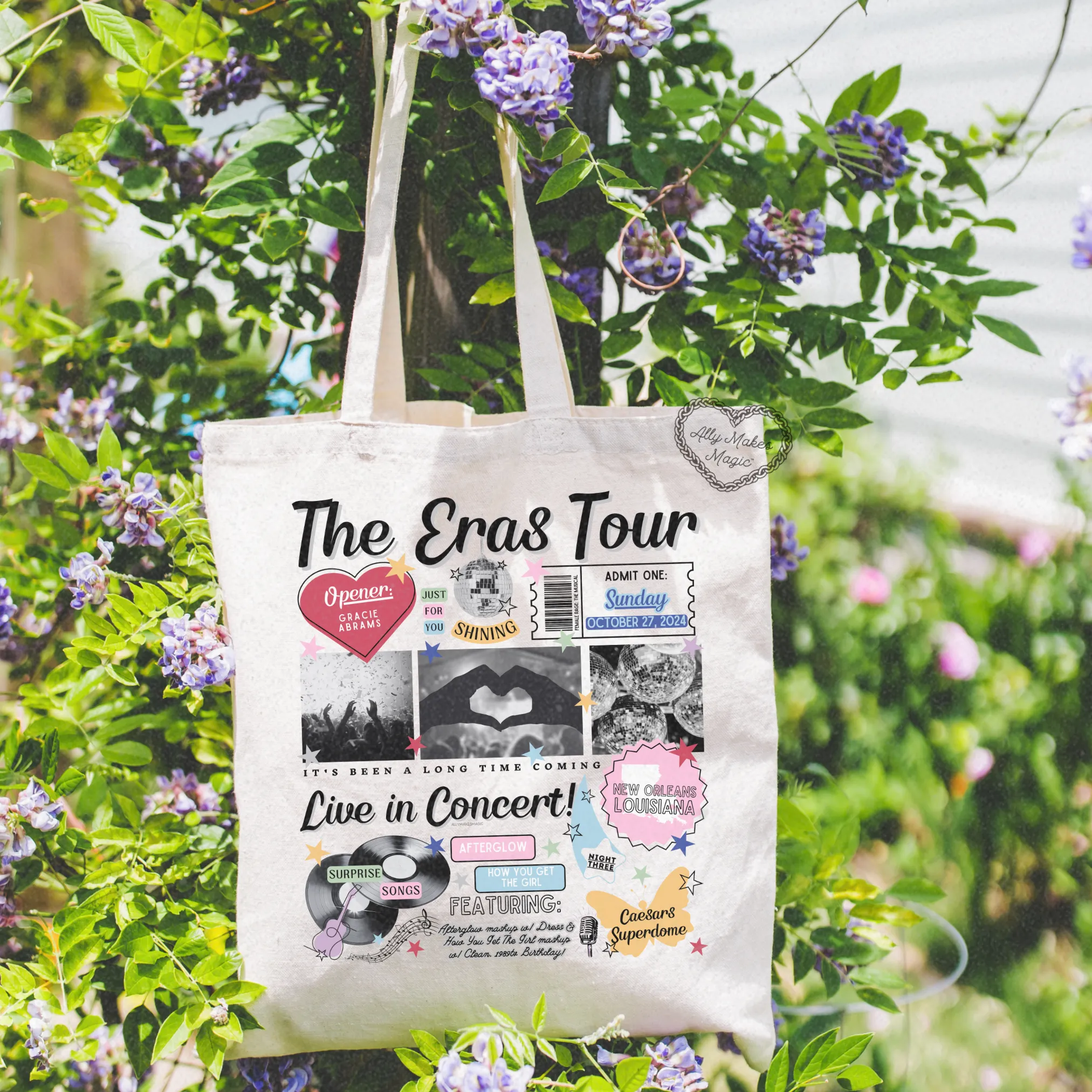 new orleans night 3 tote bag *custom* sold by Ally Makes Magic product image thumbnail 3