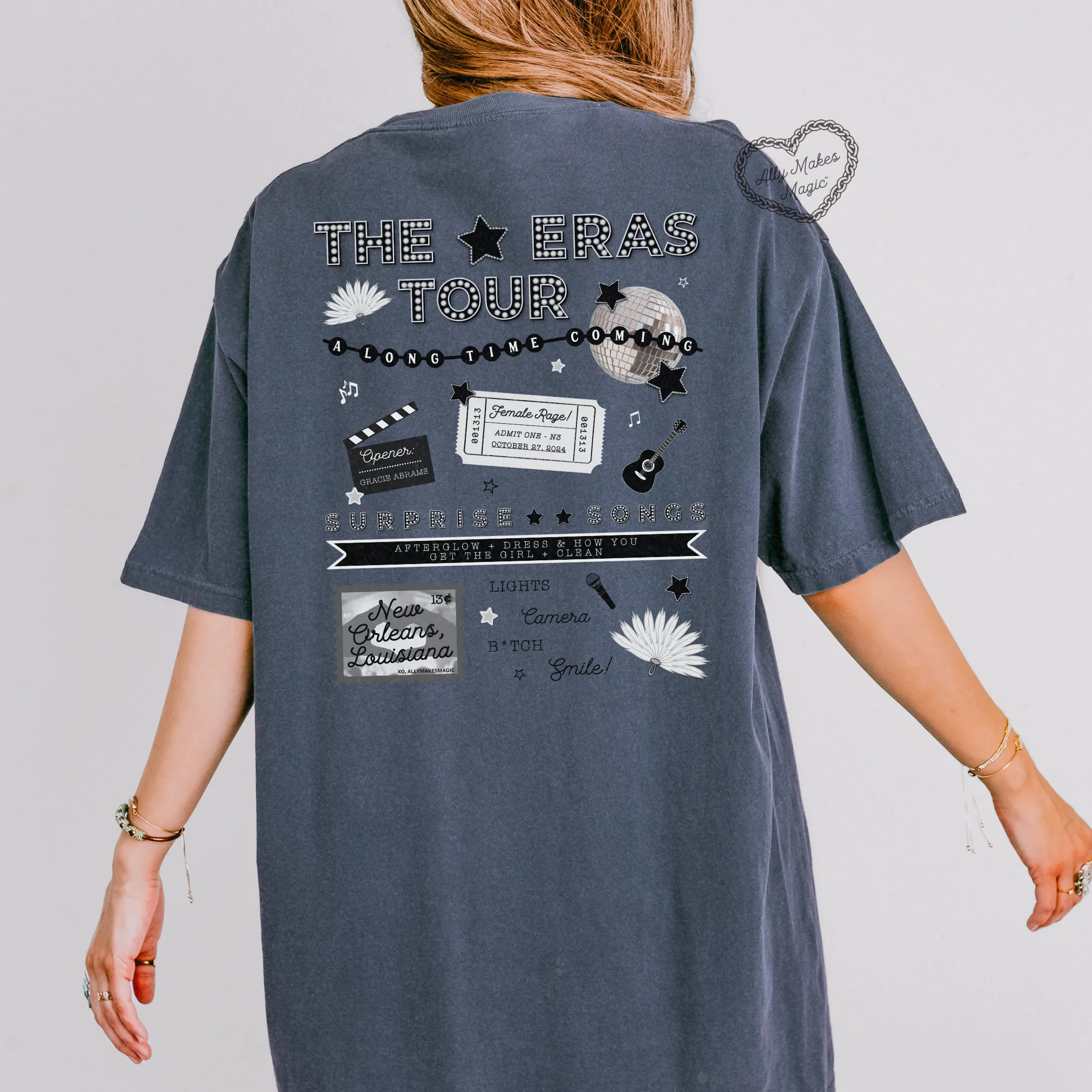 new orleans night 3 tee | comfort colors *custom* sold by Ally Makes Magic