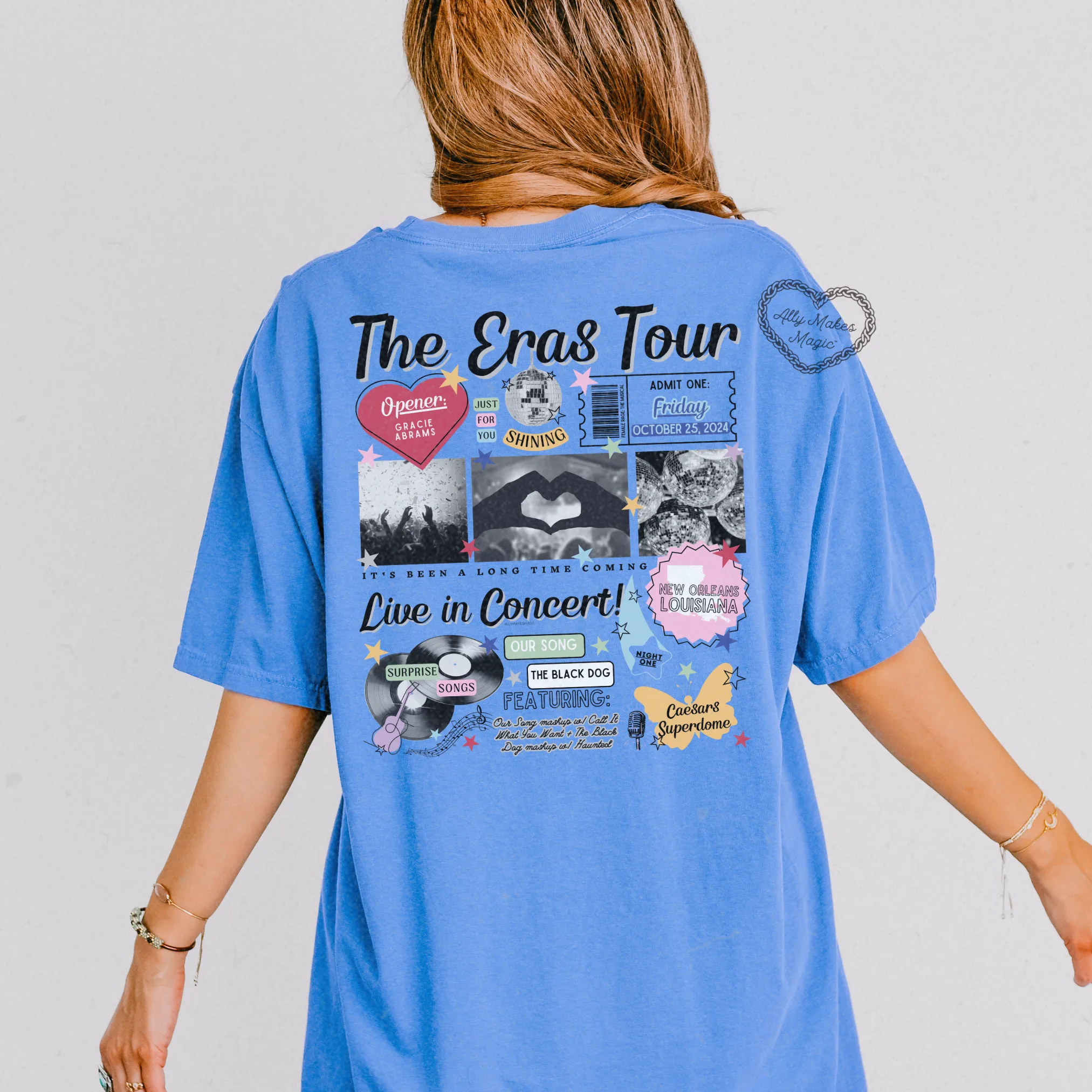 new orleans night 1 tee | comfort colors *custom* sold by Ally Makes Magic product image thumbnail 3