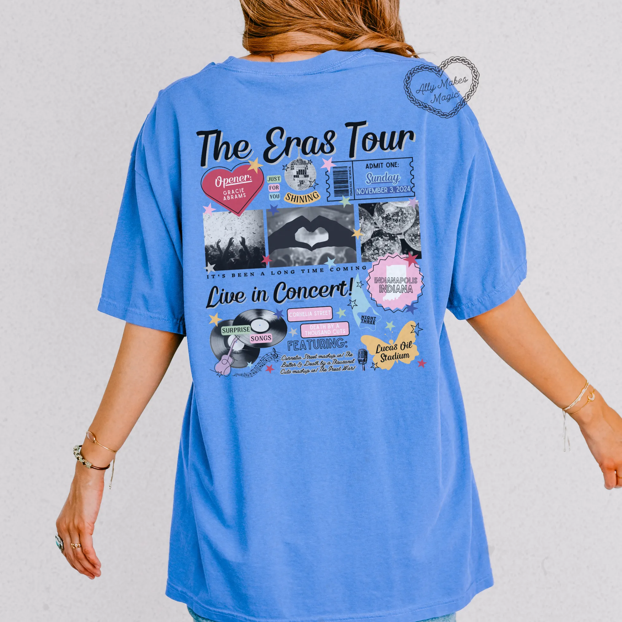 indianapolis night 3 tee | comfort colors *custom* sold by Ally Makes Magic product image thumbnail 3