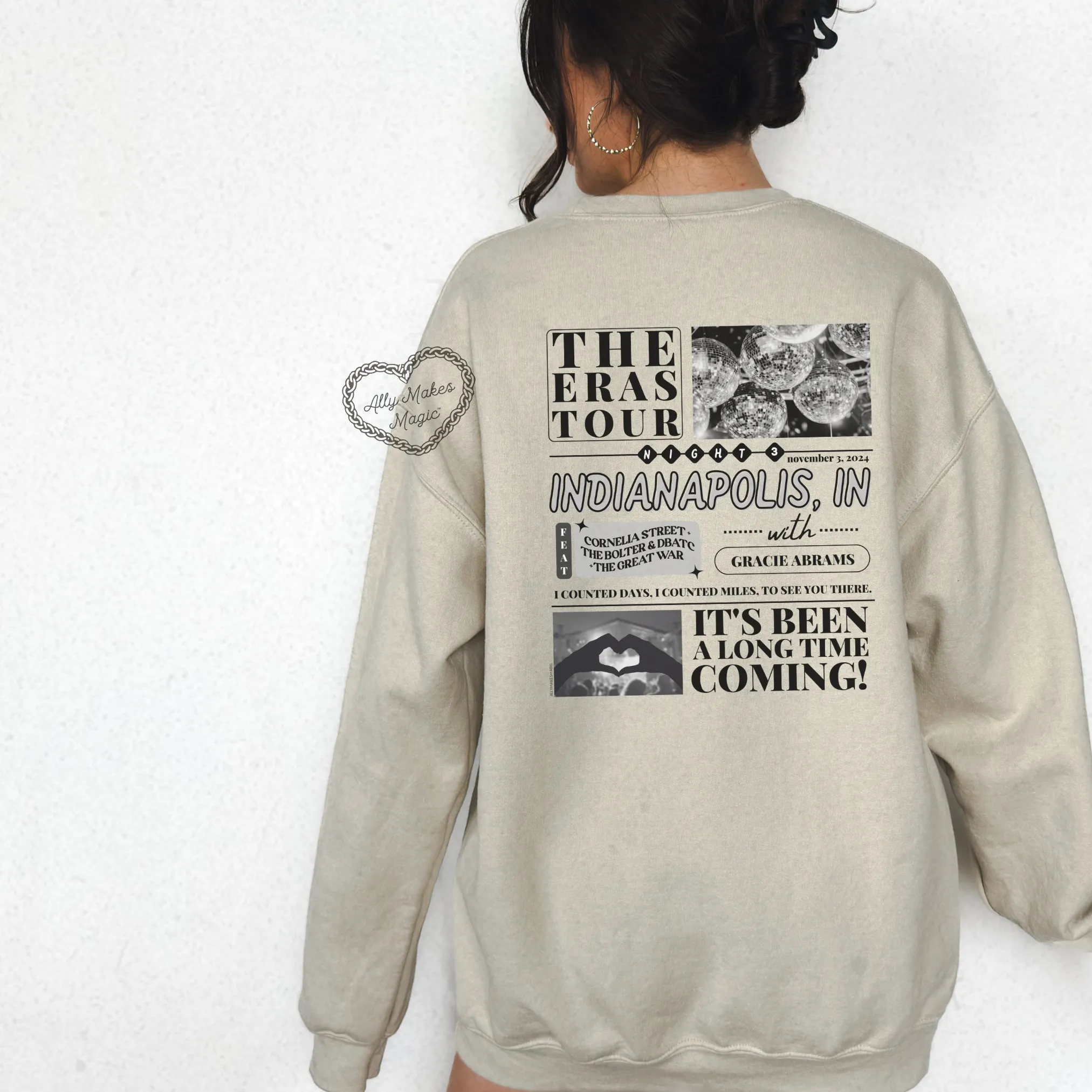 indianapolis night 3 sweater | gildan *custom* sold by Ally Makes Magic product image thumbnail 5