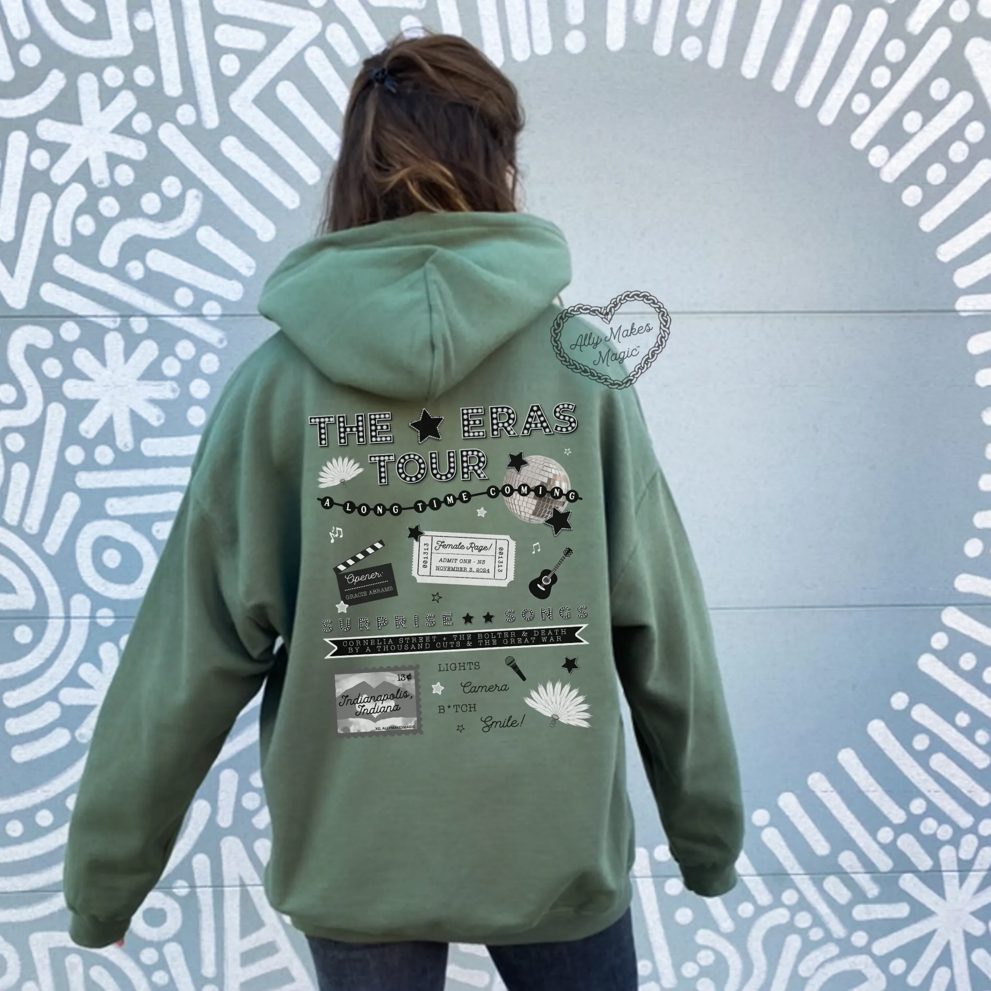 indianapolis night 3 hoodie *custom* sold by Ally Makes Magic