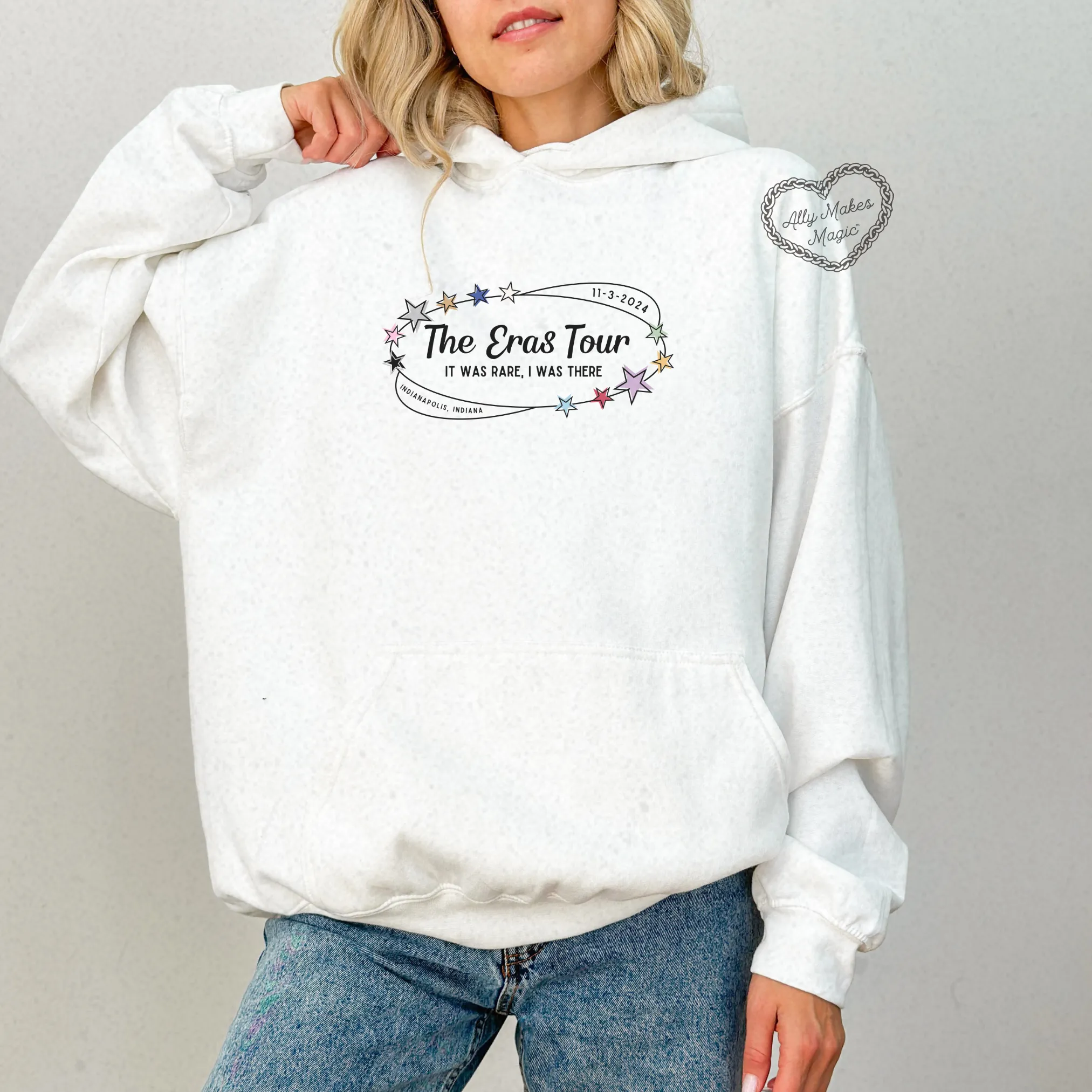 indianapolis night 3 hoodie *custom* sold by Ally Makes Magic product image thumbnail 4