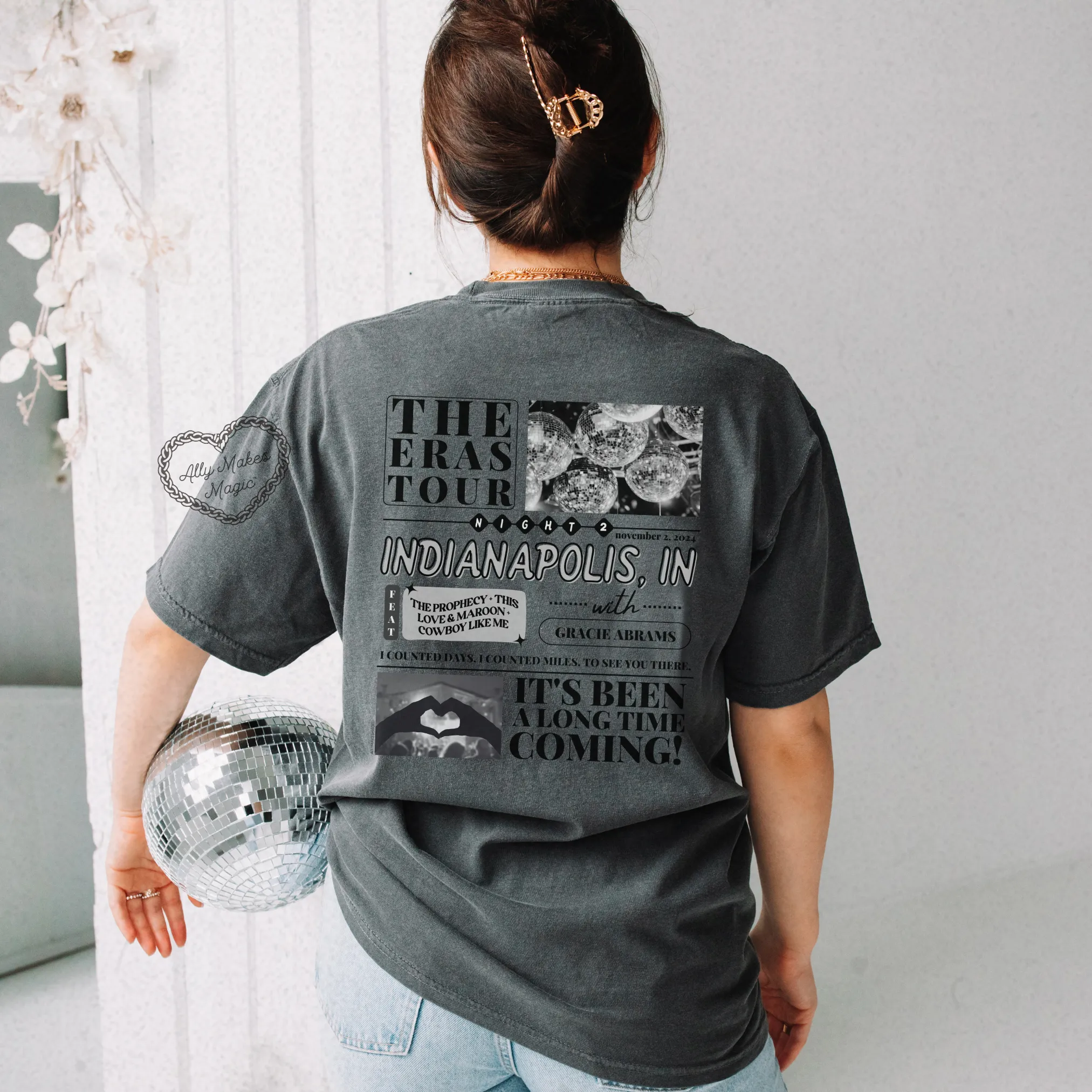 indianapolis night 2 tee | comfort colors *custom* sold by Ally Makes Magic product image thumbnail 5