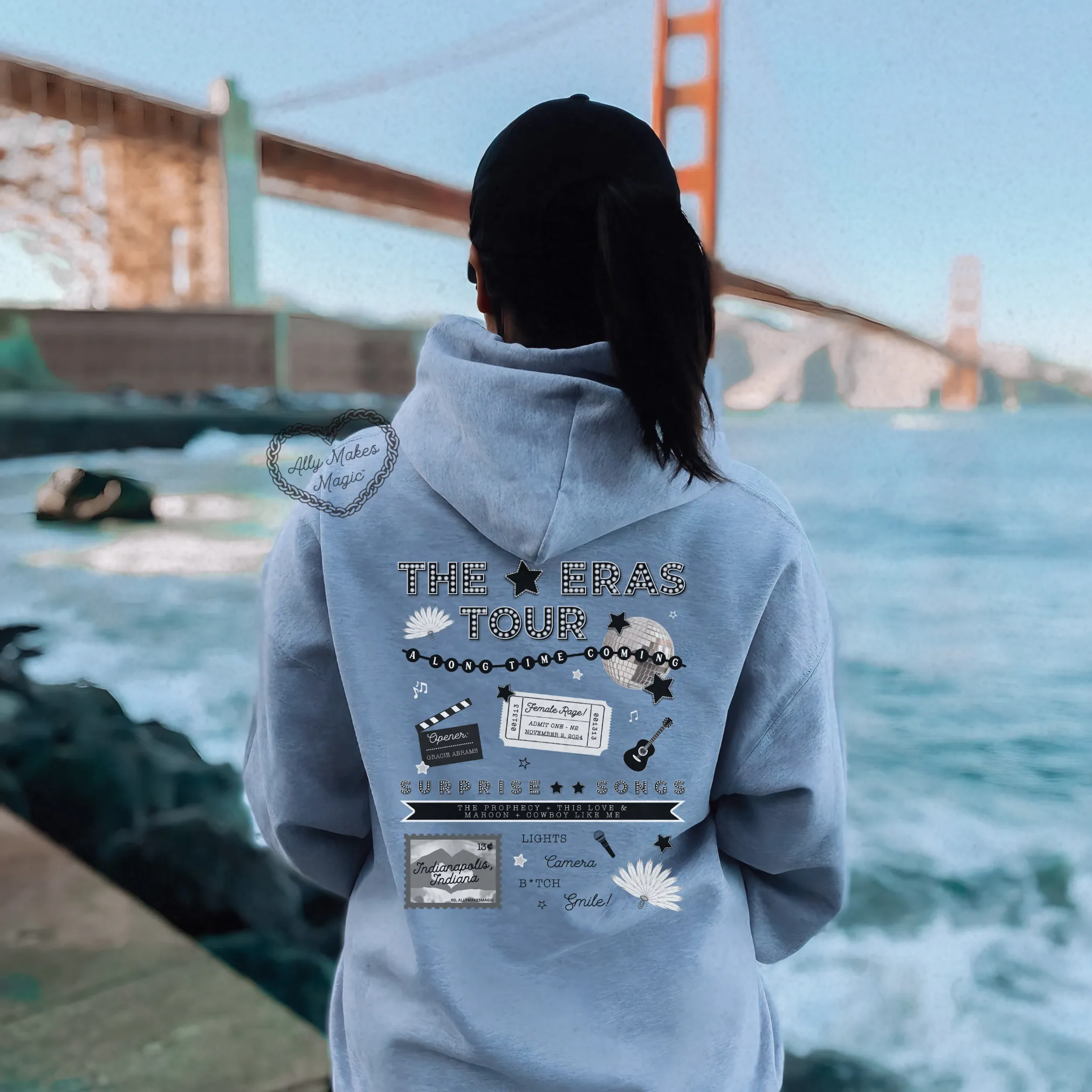 indianapolis night 2 hoodie *custom* sold by Ally Makes Magic