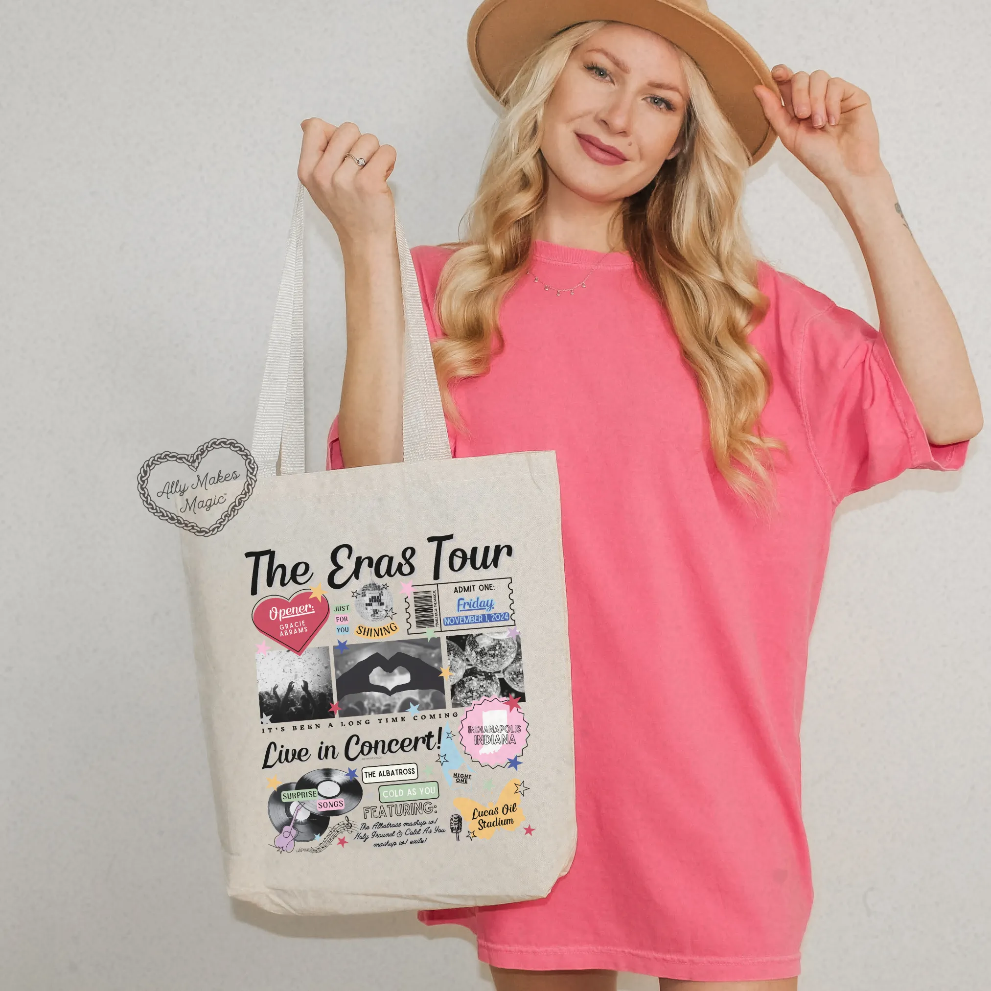 indianapolis night 1 tote bag *custom* sold by Ally Makes Magic product image thumbnail 3