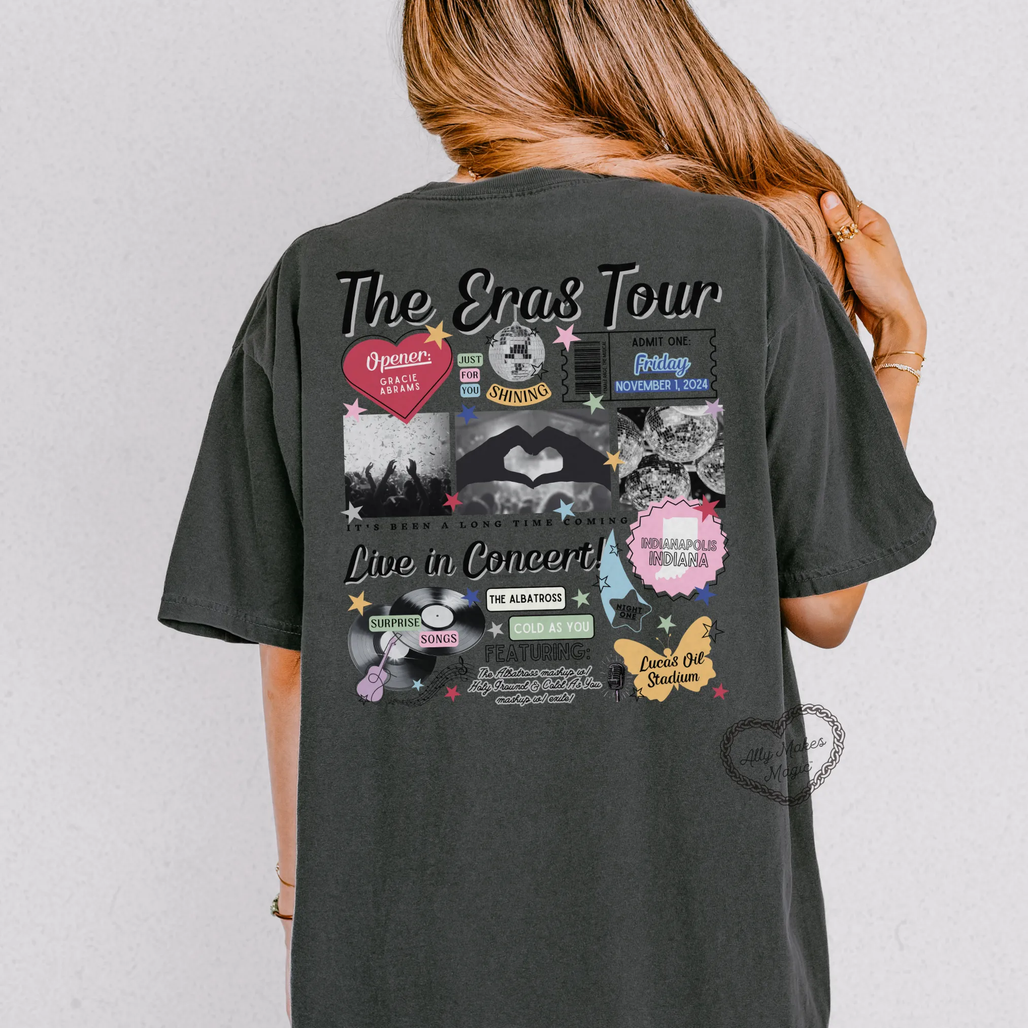 indianapolis night 1 tee | comfort colors *custom* sold by Ally Makes Magic product image thumbnail 3