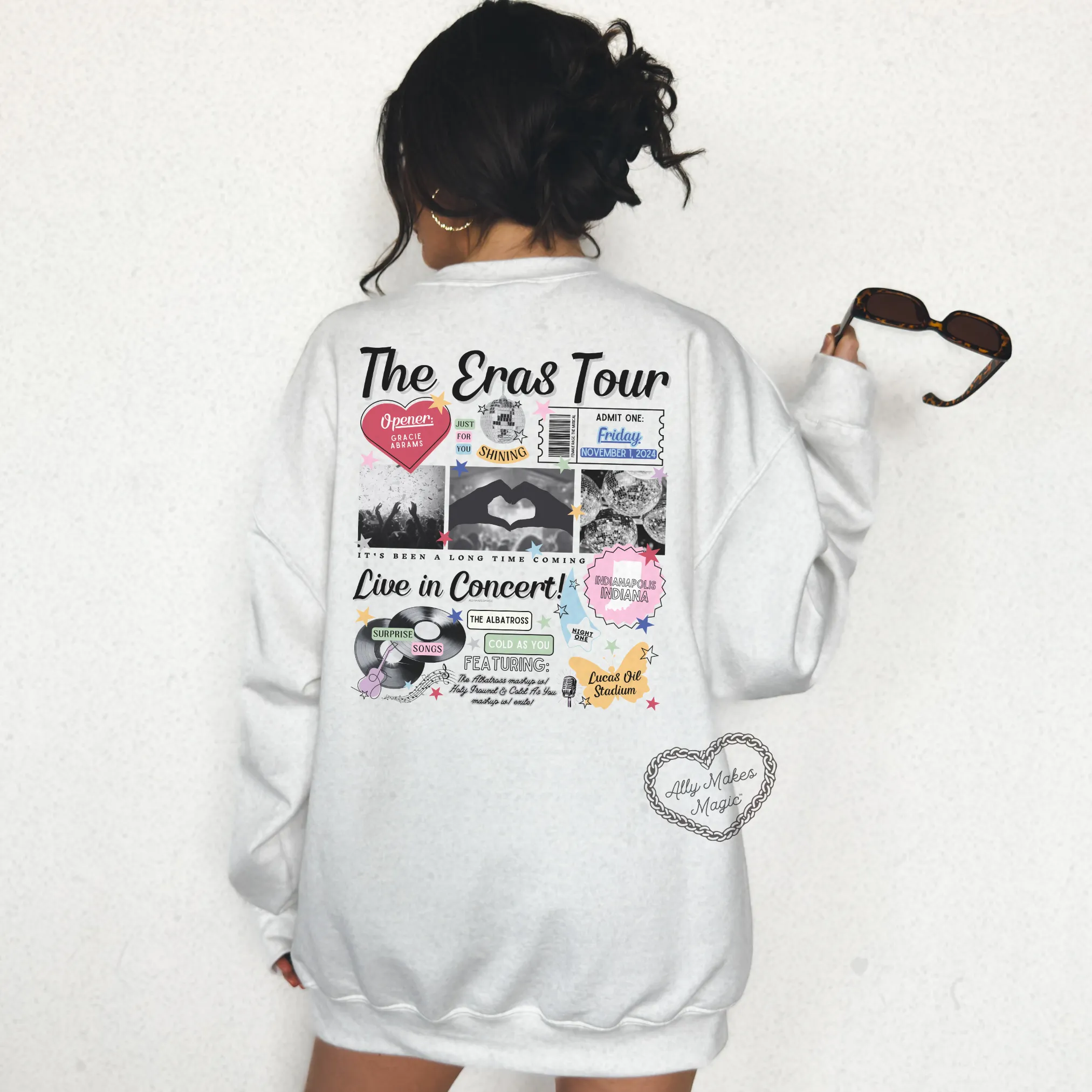 indianapolis night 1 sweater | gildan *custom* sold by Ally Makes Magic product image thumbnail 3