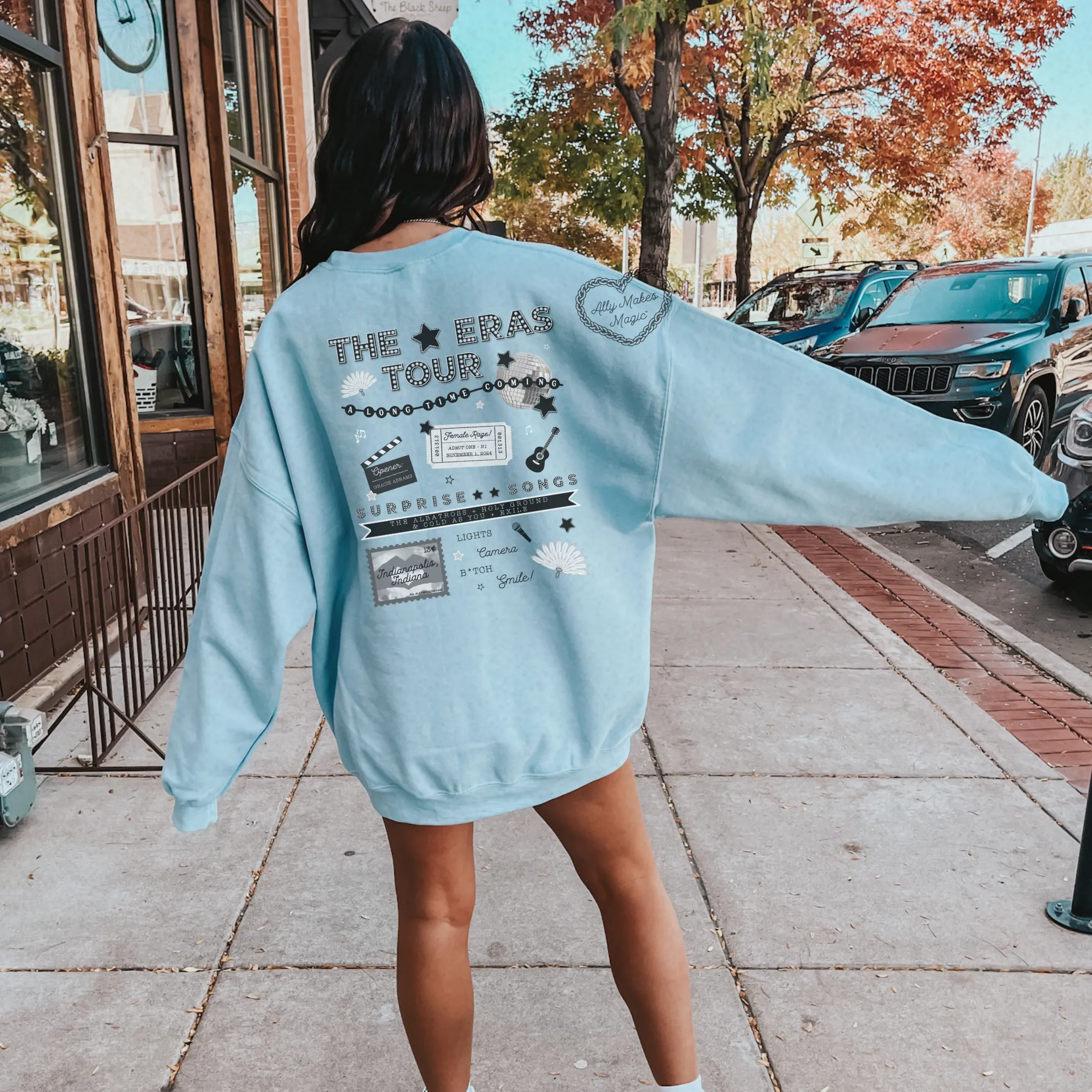 indianapolis night 1 sweater | gildan *custom* sold by Ally Makes Magic