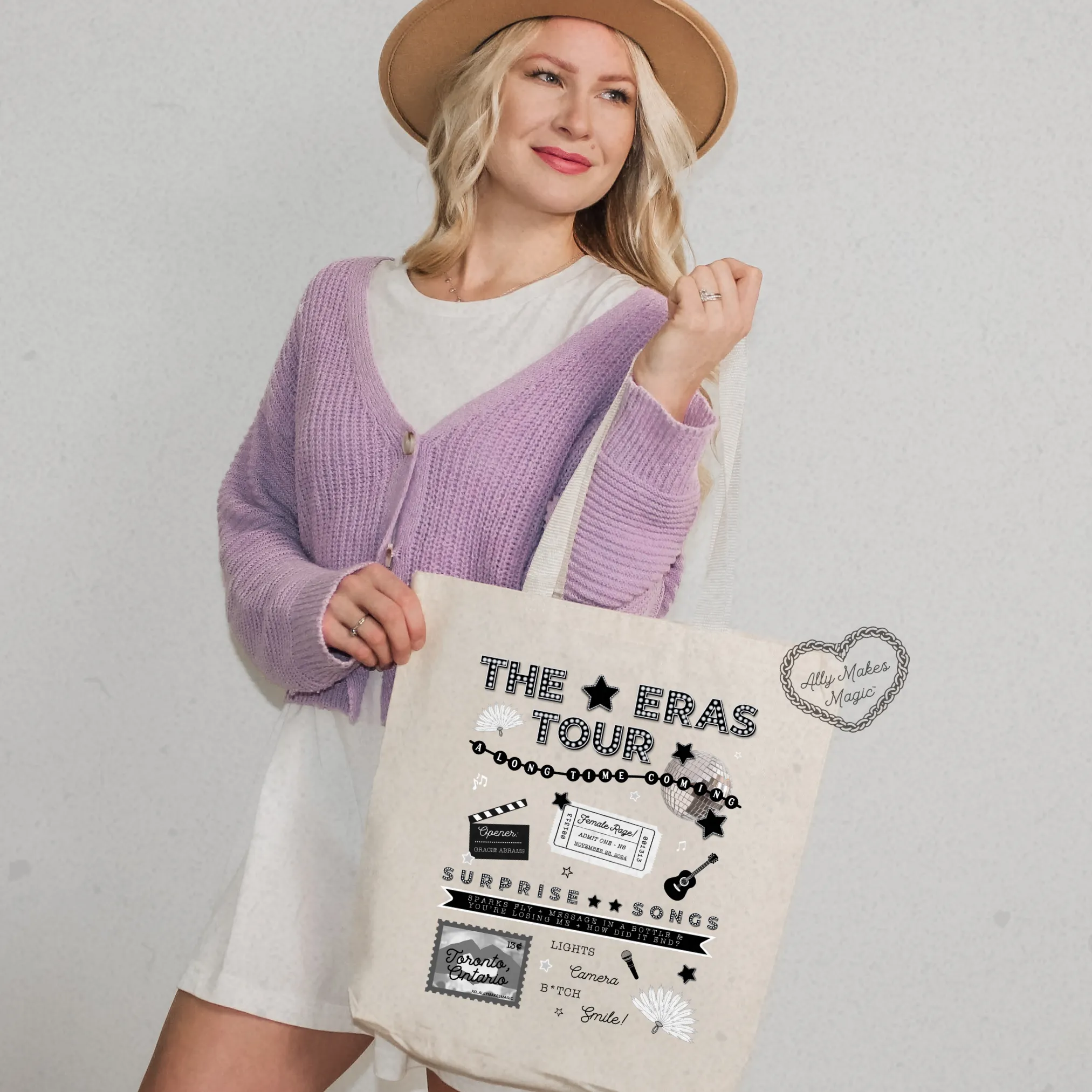 toronto night 6 tote bag *custom* sold by Ally Makes Magic