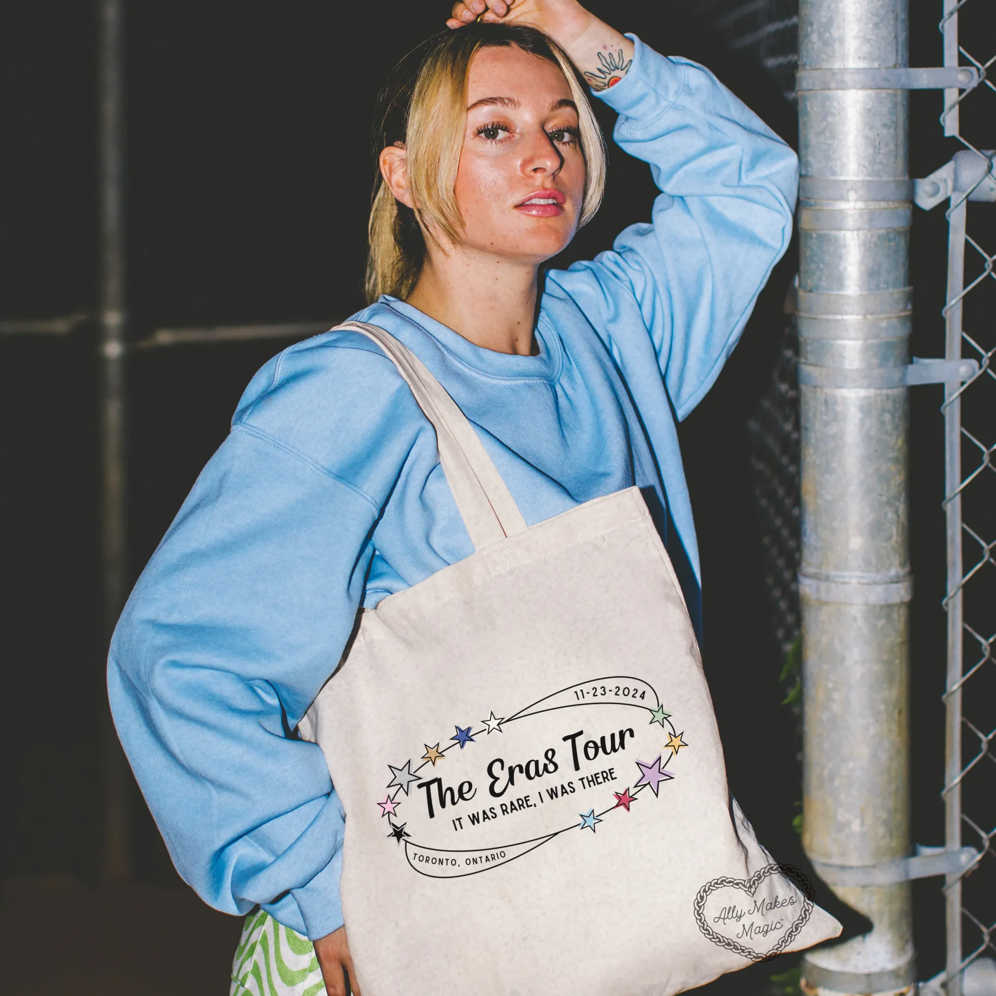 toronto night 6 tote bag *custom* sold by Ally Makes Magic product image thumbnail 4