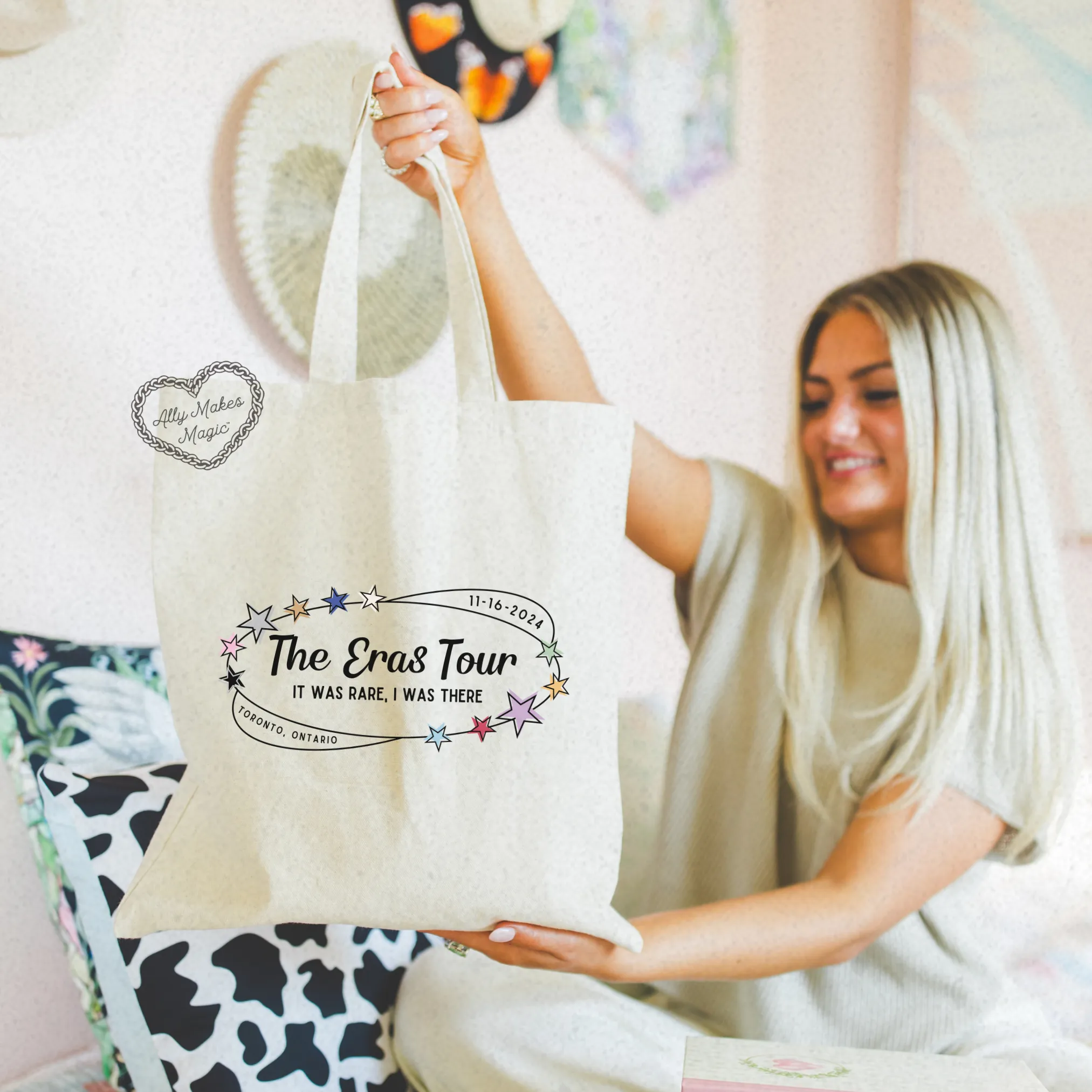 toronto night 3 tote bag *custom* sold by Ally Makes Magic product image thumbnail 4