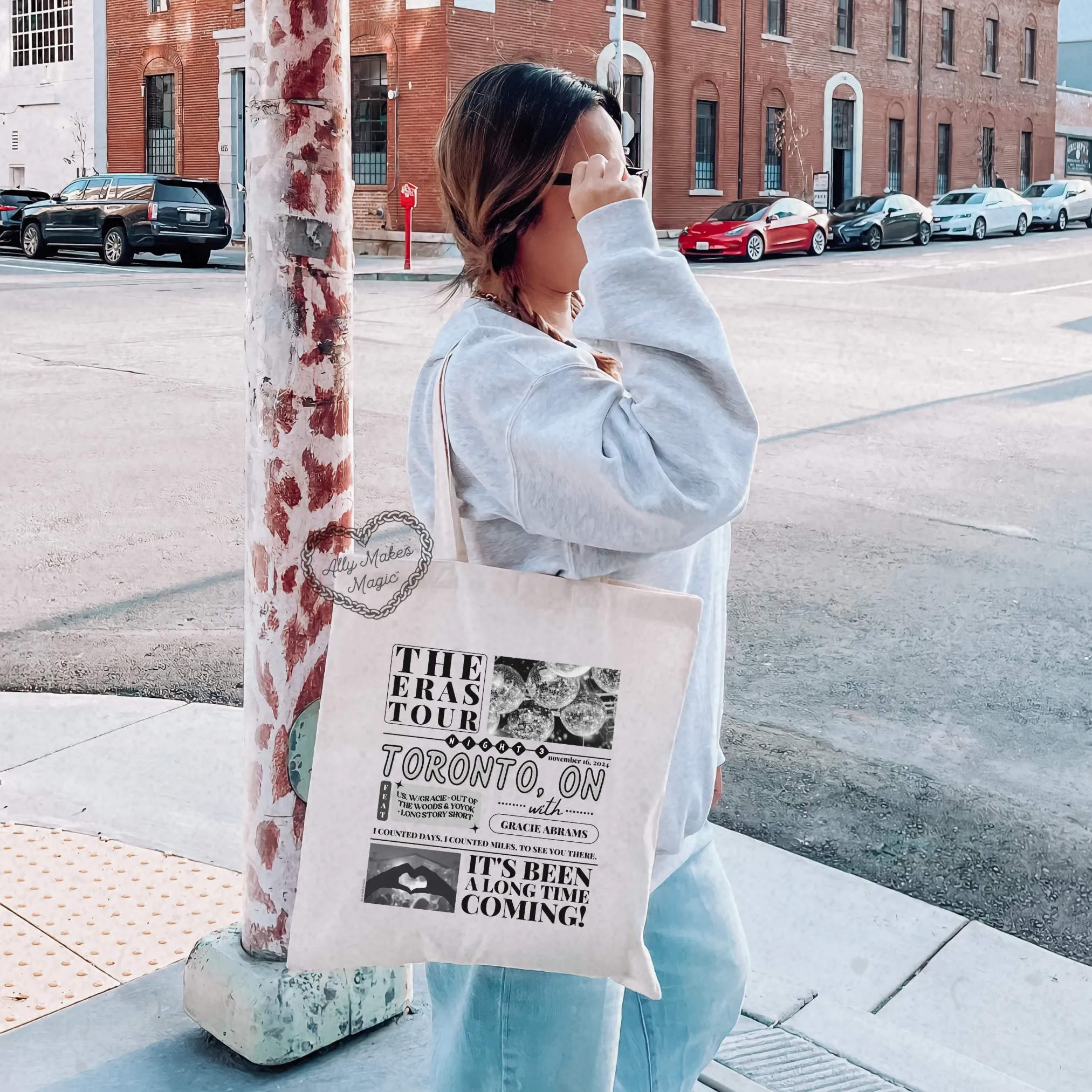 toronto night 3 tote bag *custom* sold by Ally Makes Magic product image thumbnail 5