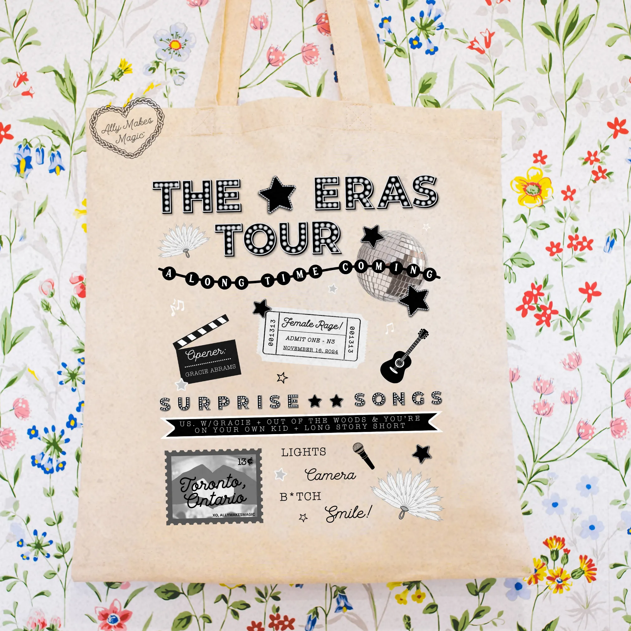 toronto night 3 tote bag *custom* sold by Ally Makes Magic