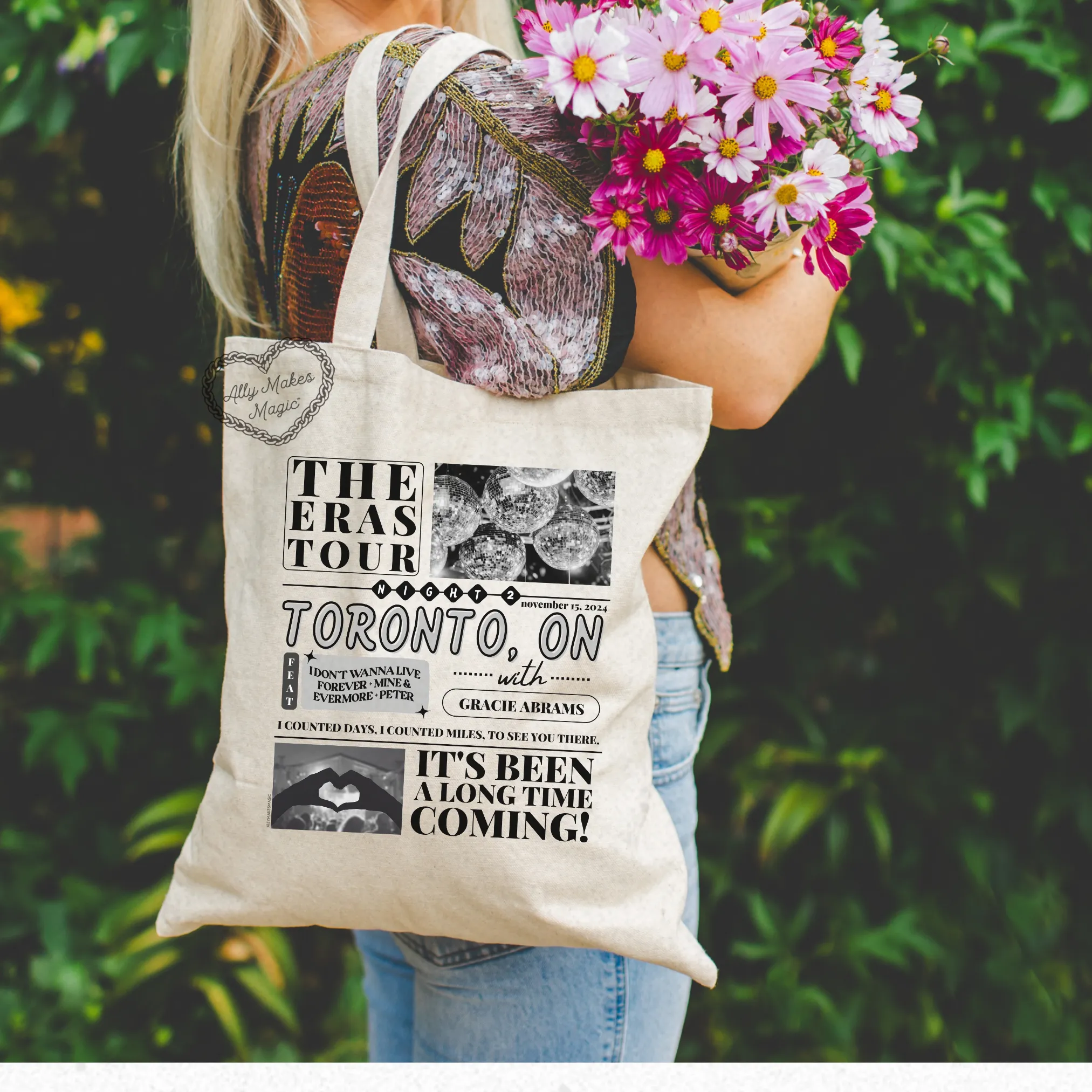 toronto night 2 tote bag *custom* sold by Ally Makes Magic product image thumbnail 5