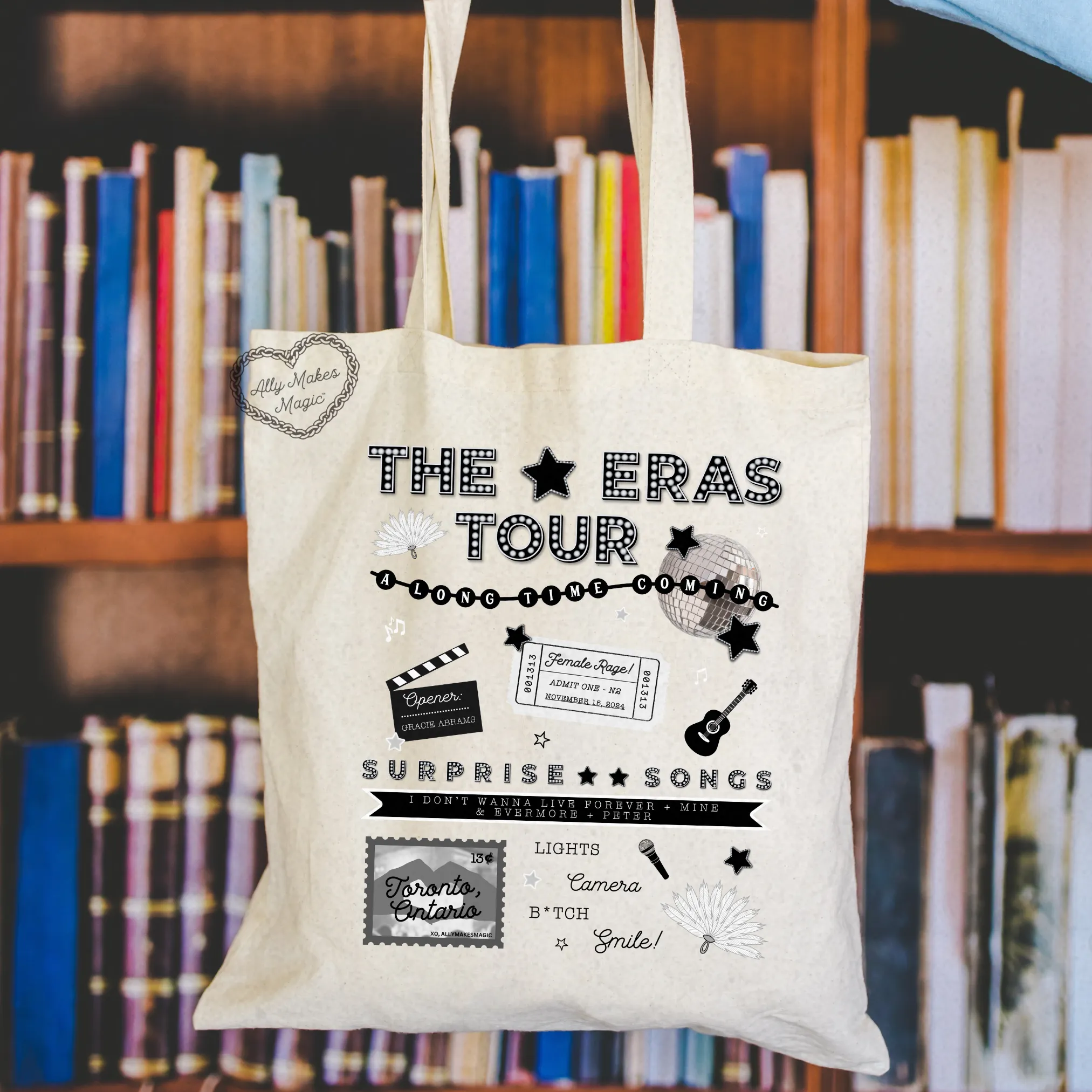 toronto night 2 tote bag *custom* sold by Ally Makes Magic