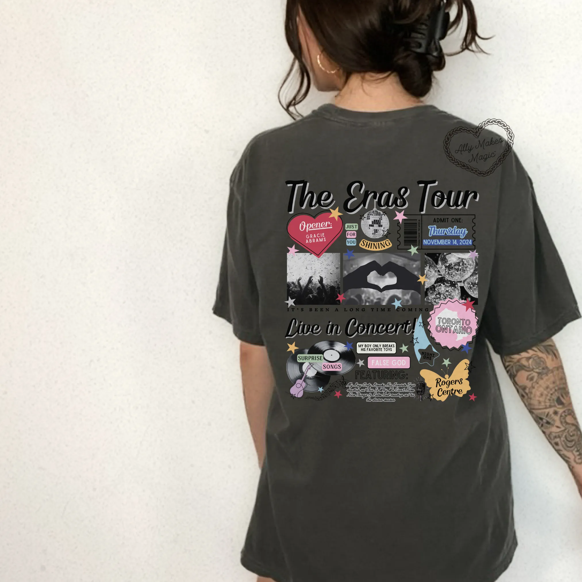 toronto night 1 tee | comfort colors *custom* sold by Ally Makes Magic product image thumbnail 3