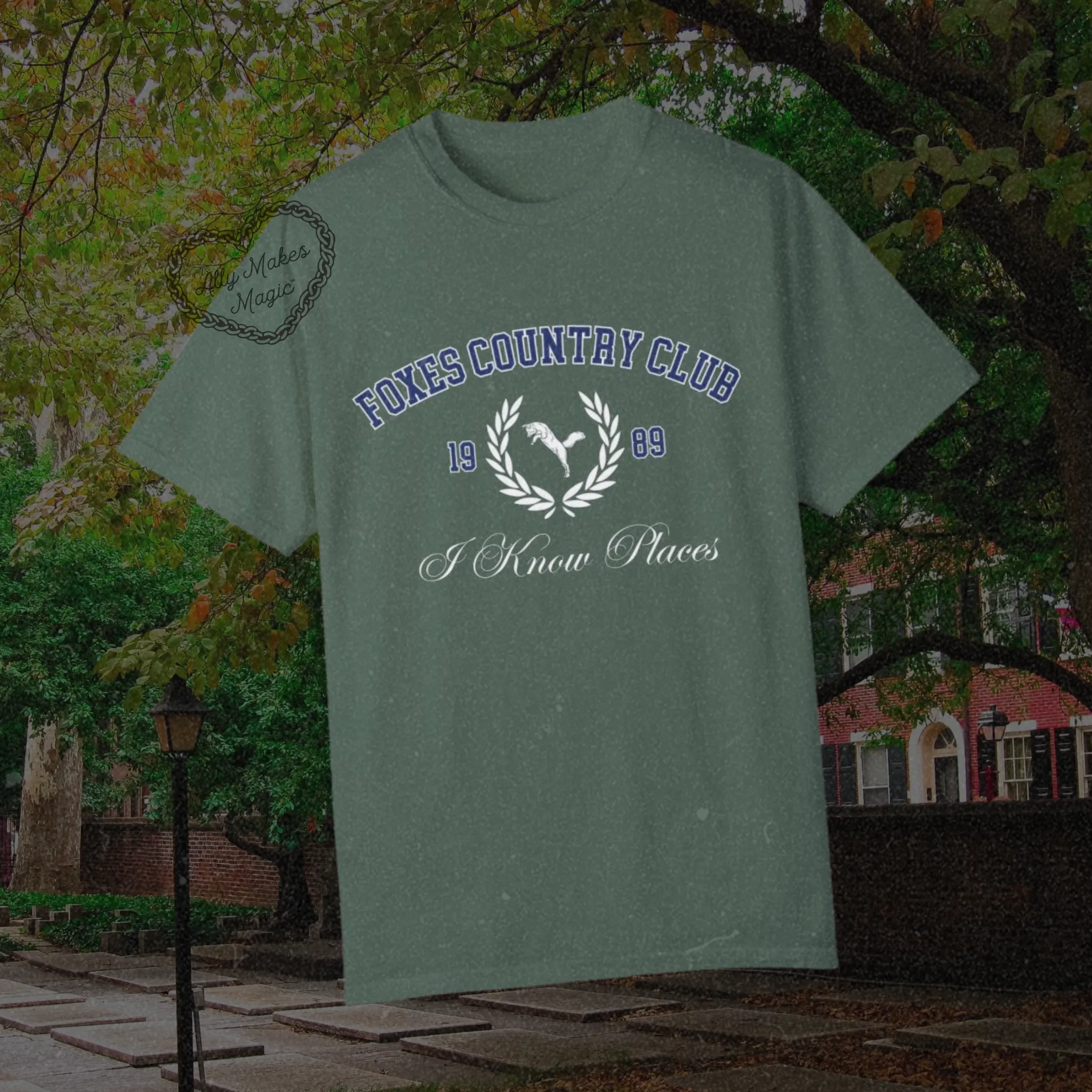 foxes country club tee sold by Ally Makes Magic product image thumbnail 2