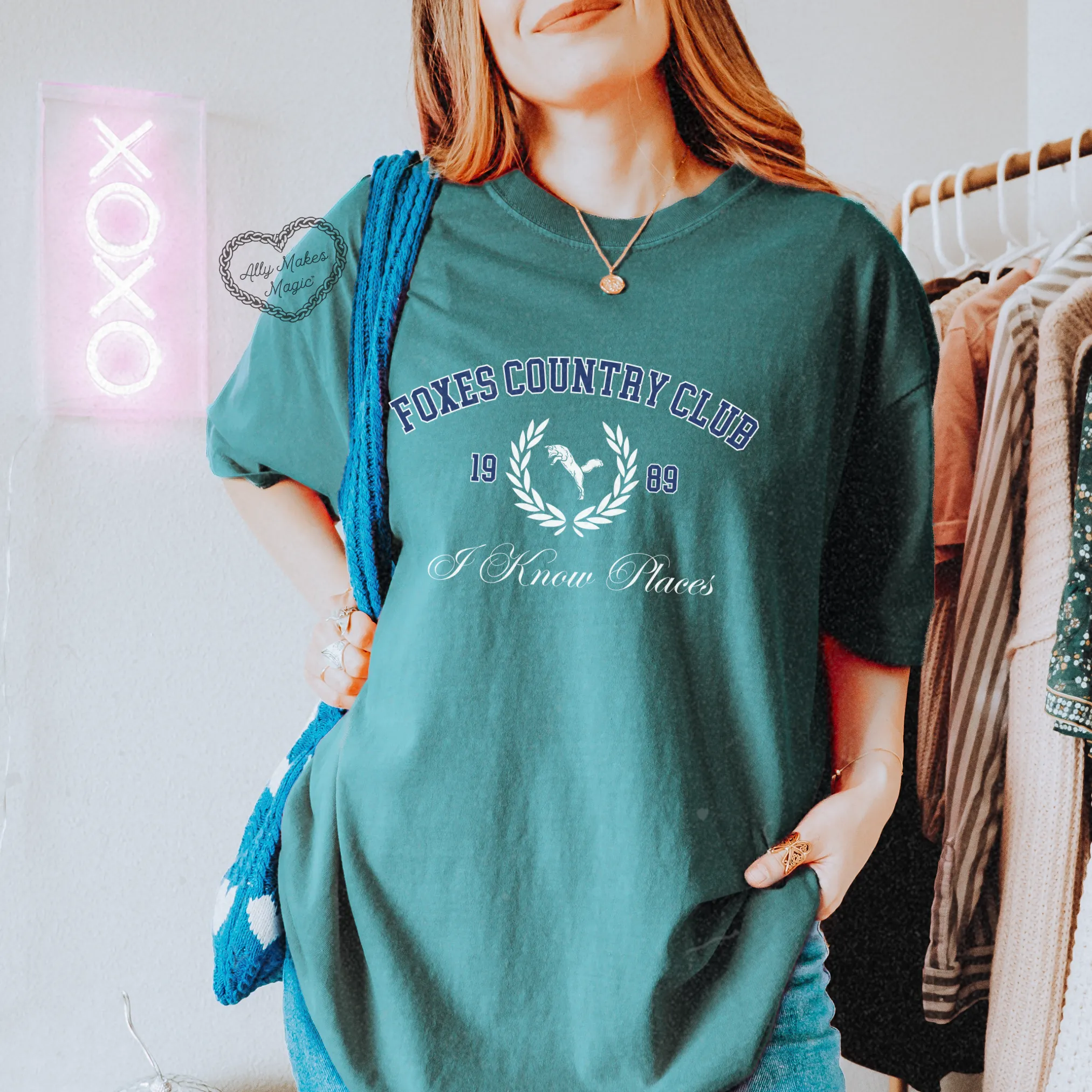 foxes country club tee sold by Ally Makes Magic product image thumbnail 3