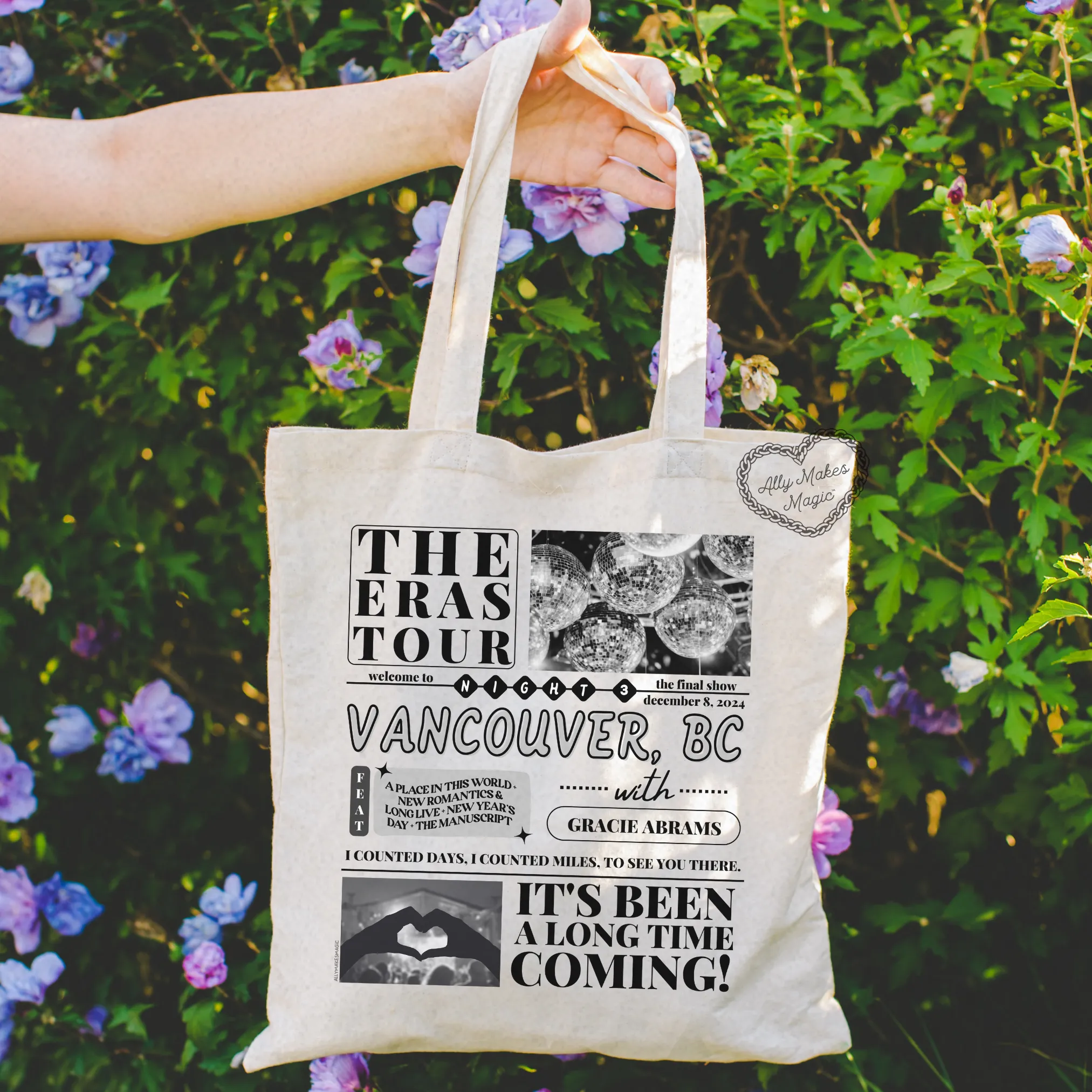 vancouver night 3 tote bag *custom* sold by Ally Makes Magic product image thumbnail 5
