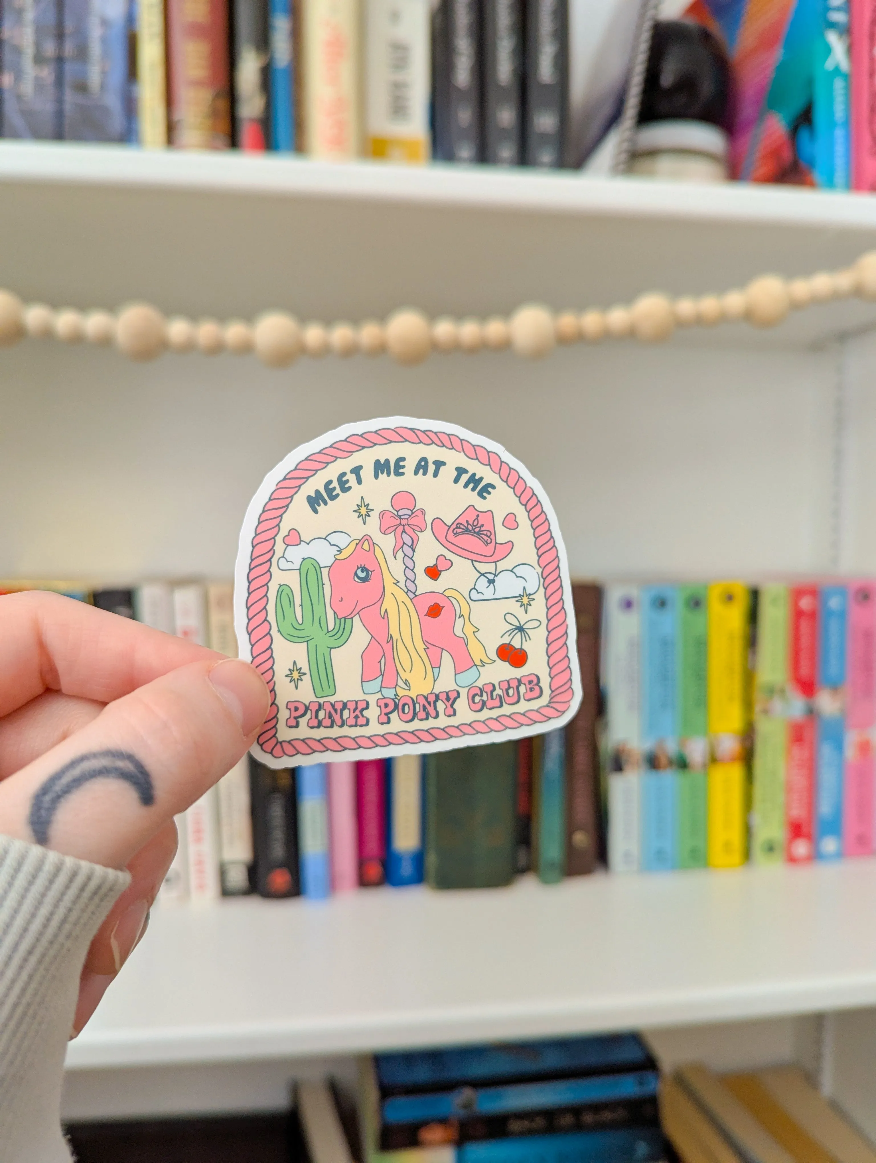 pink pony club sticker sold by Ally Makes Magic product image thumbnail 2