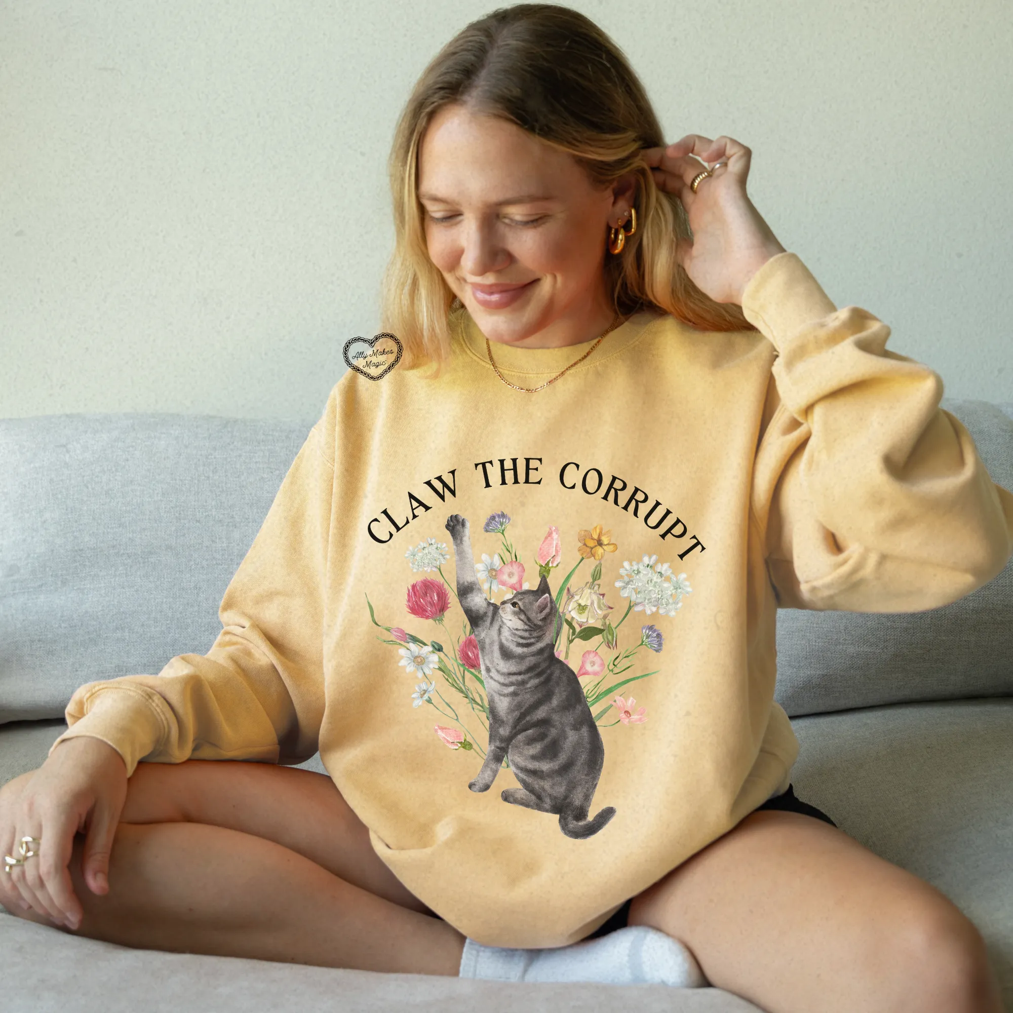 claw the corrupt pullover sold by Ally Makes Magic