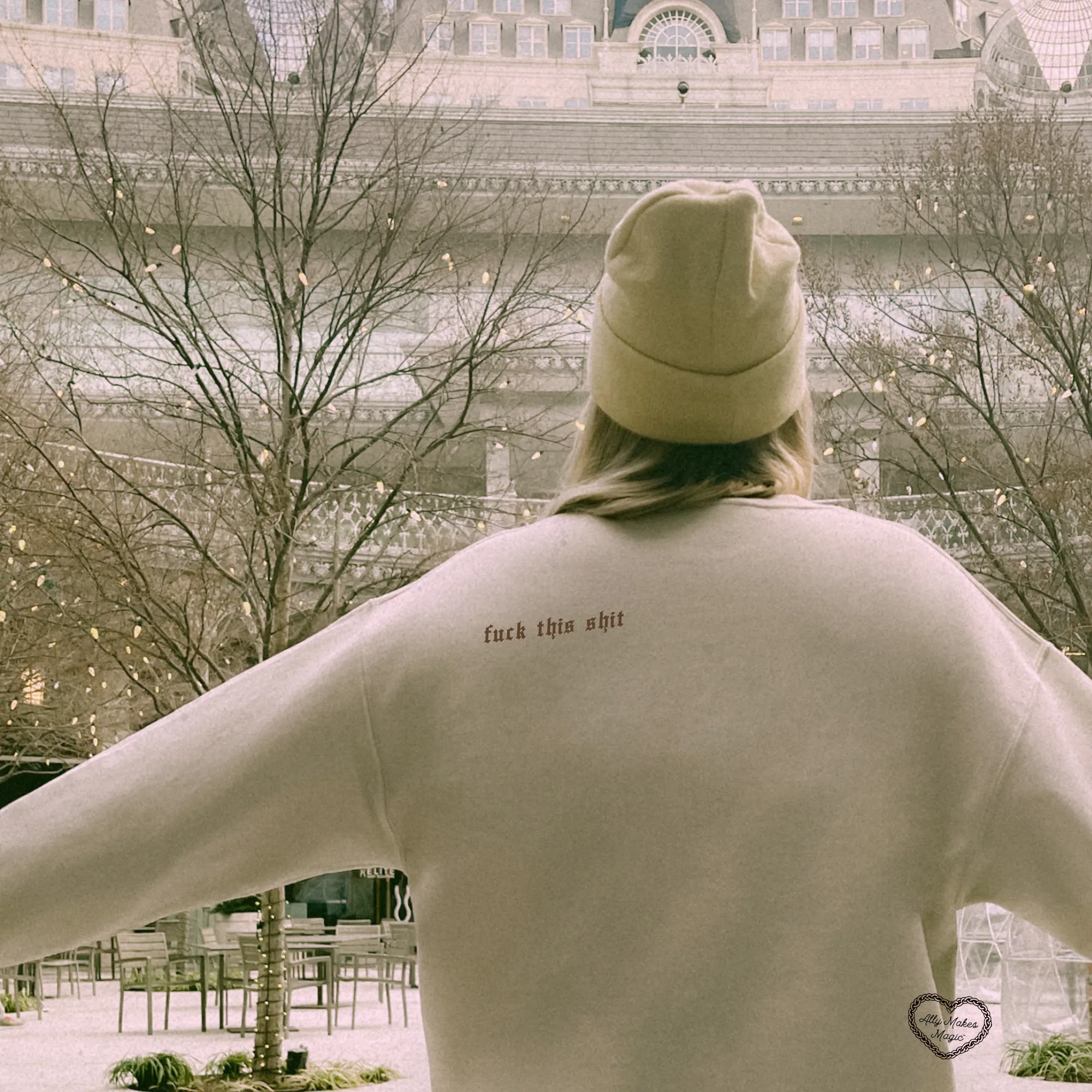 bearly hanging on sweater sold by Ally Makes Magic product image thumbnail 2