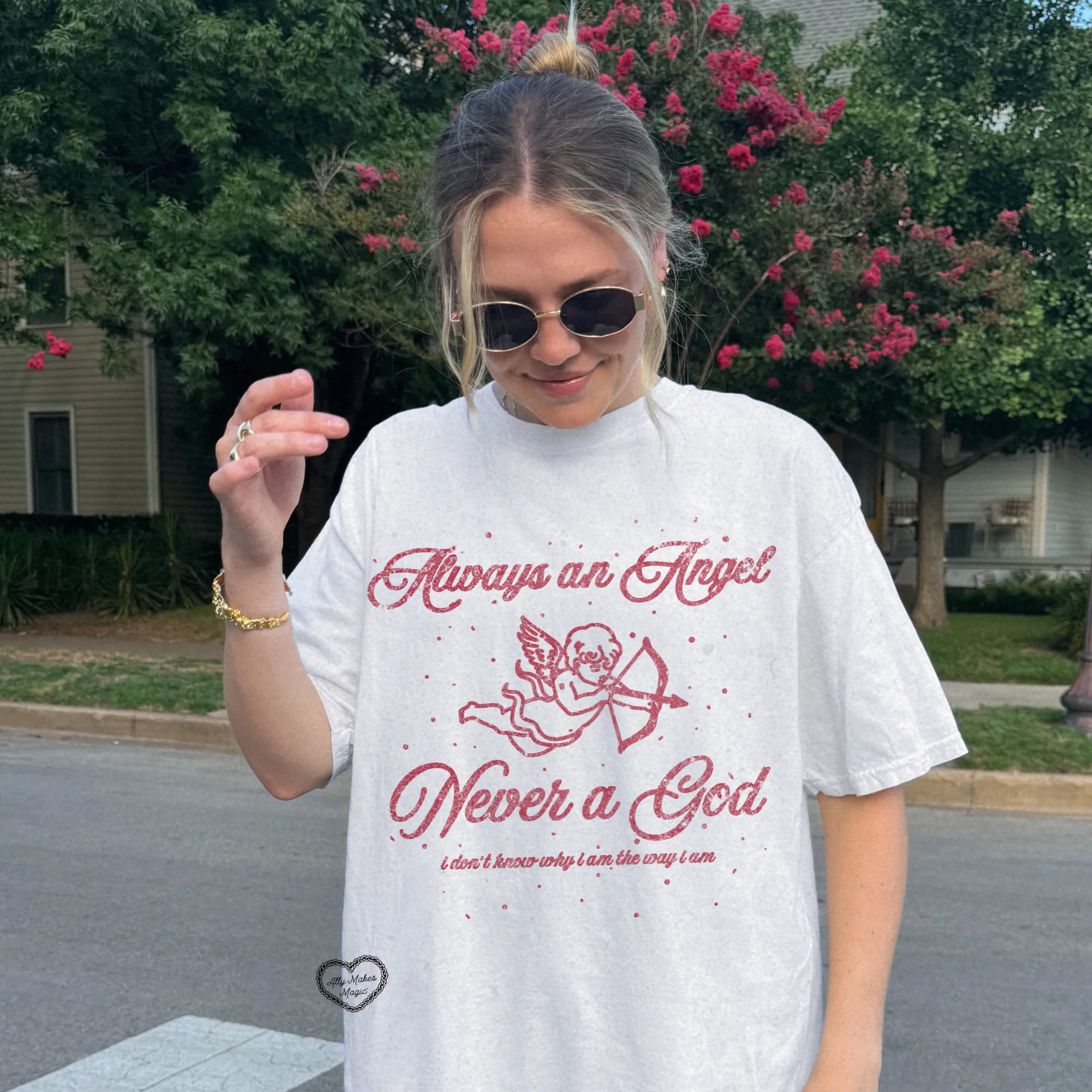 always an angel tee sold by Ally Makes Magic product image thumbnail 2
