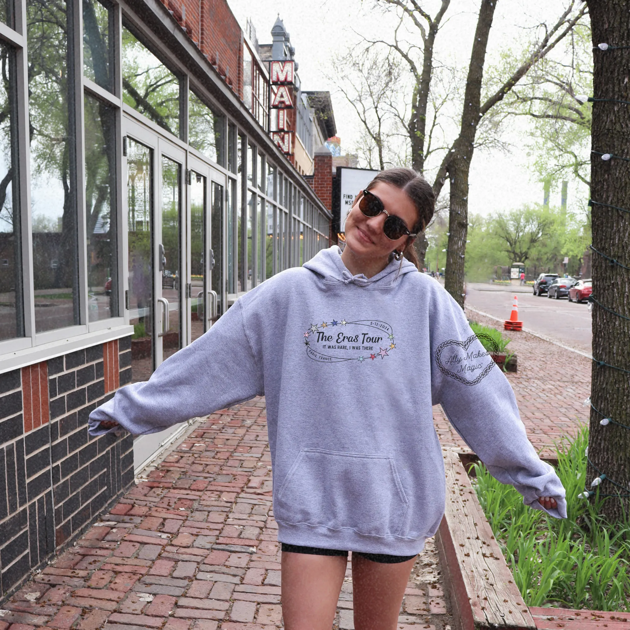 paris night 4 hoodie *custom* sold by Ally Makes Magic product image thumbnail 4