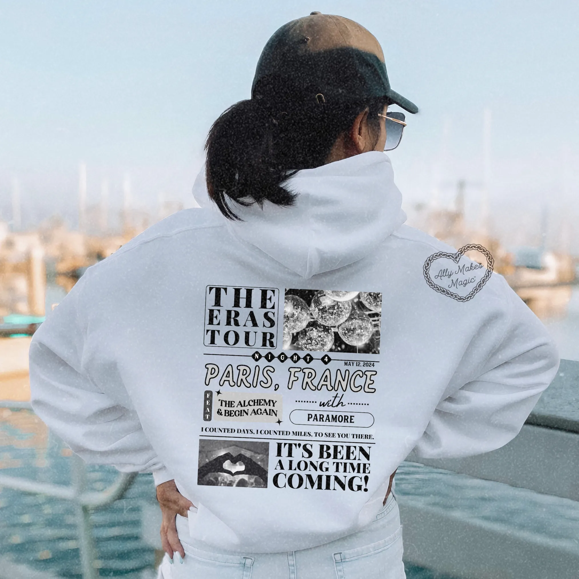 paris night 4 hoodie *custom* sold by Ally Makes Magic product image thumbnail 5