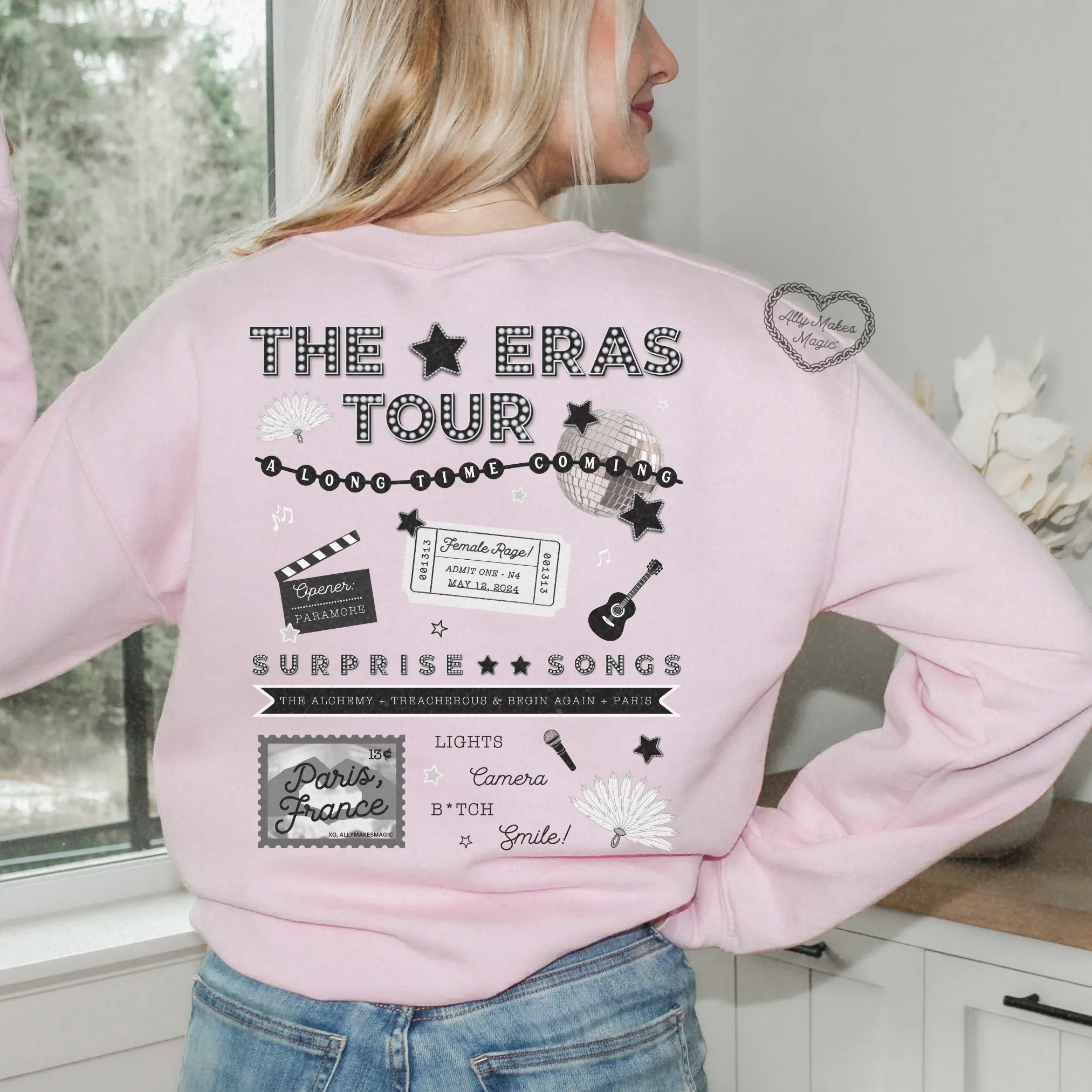 paris night 4 sweater | gildan *custom* sold by Ally Makes Magic