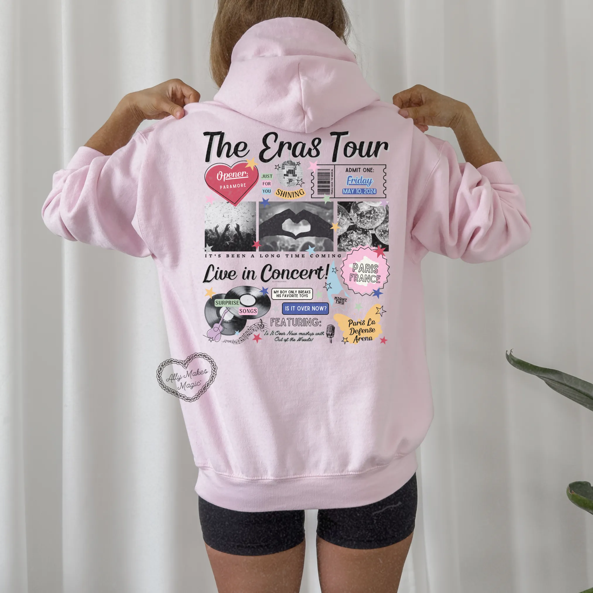 paris night 2 hoodie *custom* sold by Ally Makes Magic product image thumbnail 3