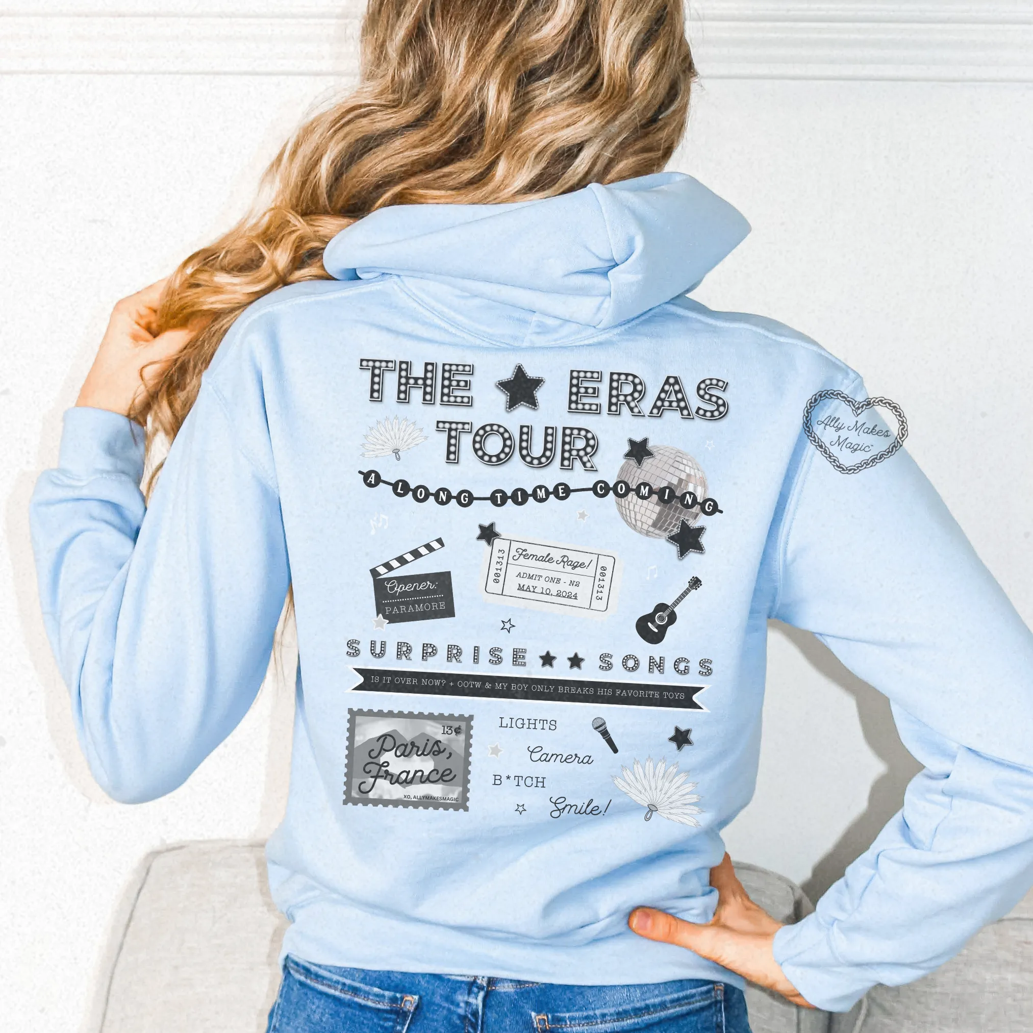 paris night 2 hoodie *custom* sold by Ally Makes Magic