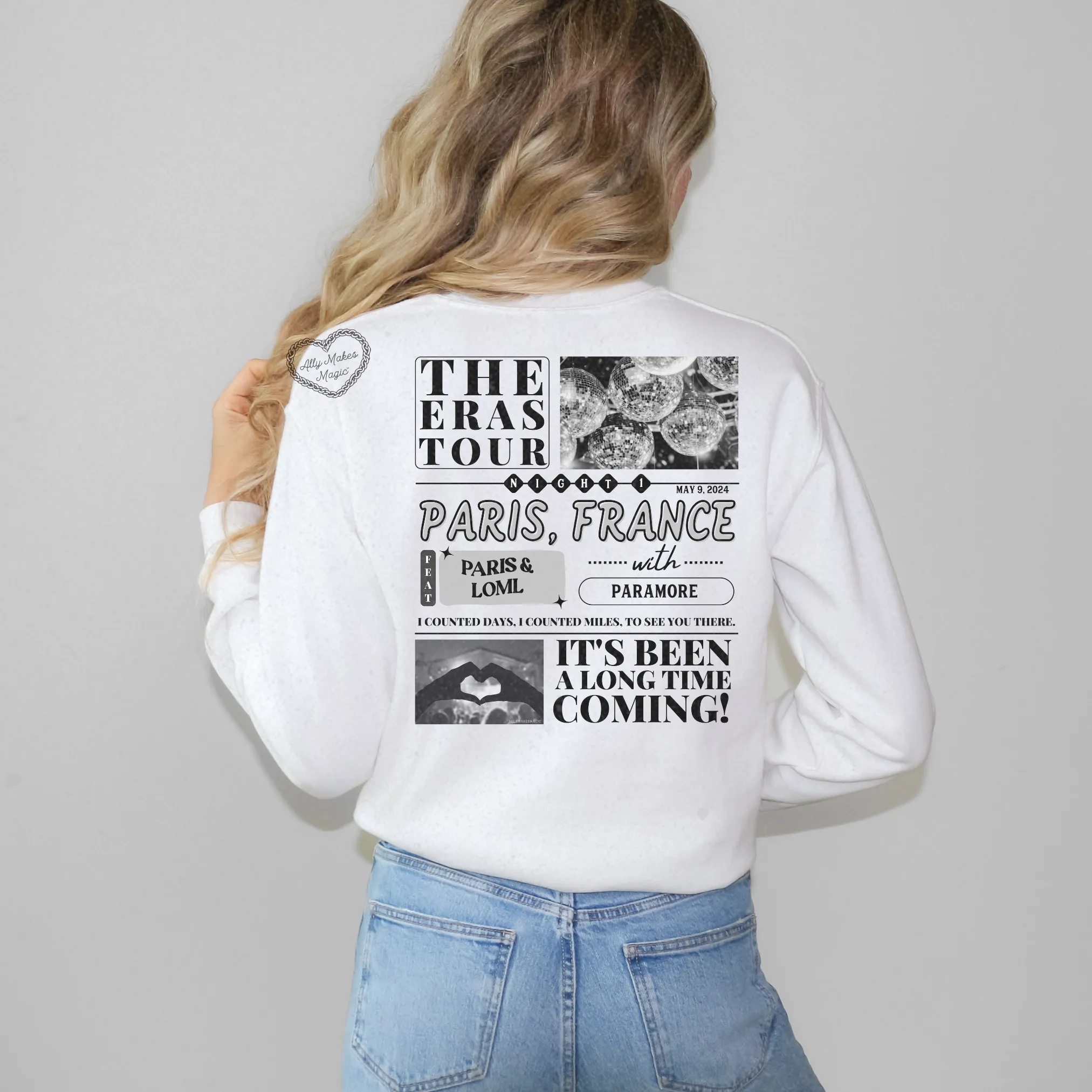 paris night 1 sweater | gildan *custom* sold by Ally Makes Magic product image thumbnail 5