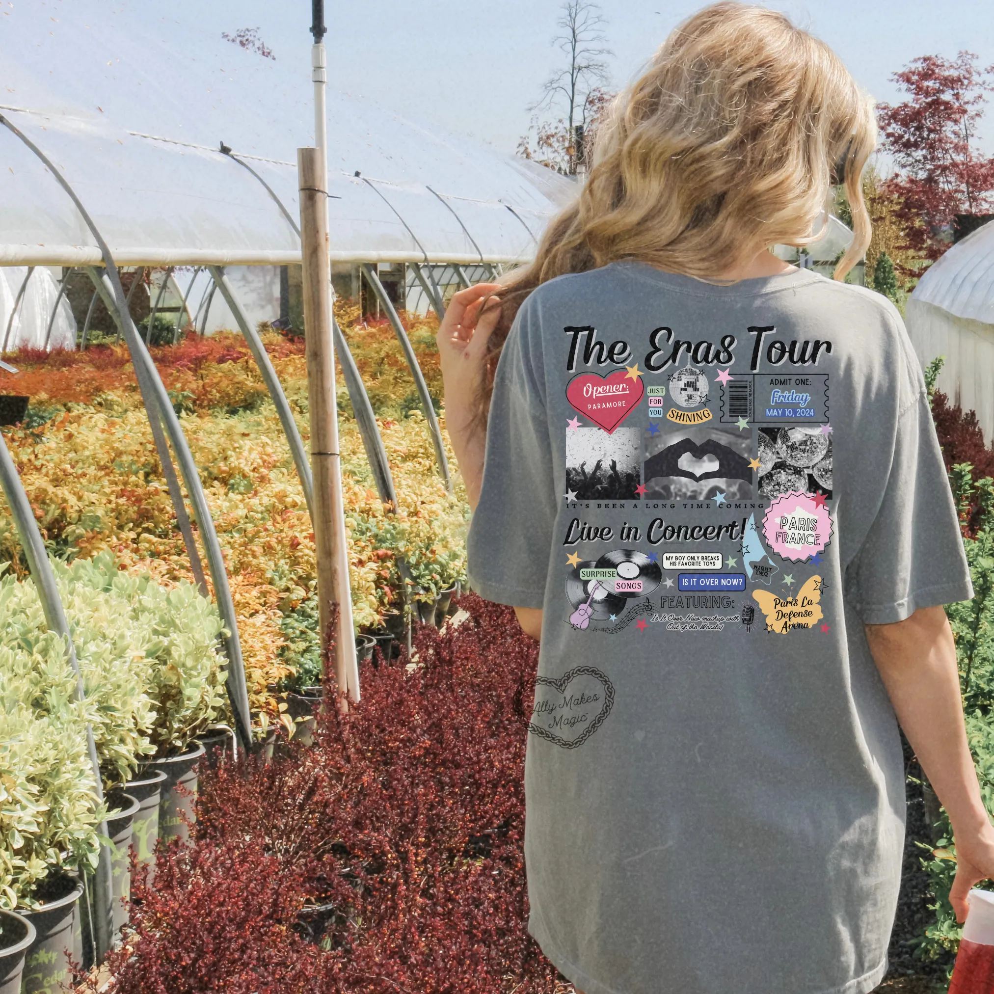 paris night 2 tee | comfort colors *custom* sold by Ally Makes Magic product image thumbnail 3