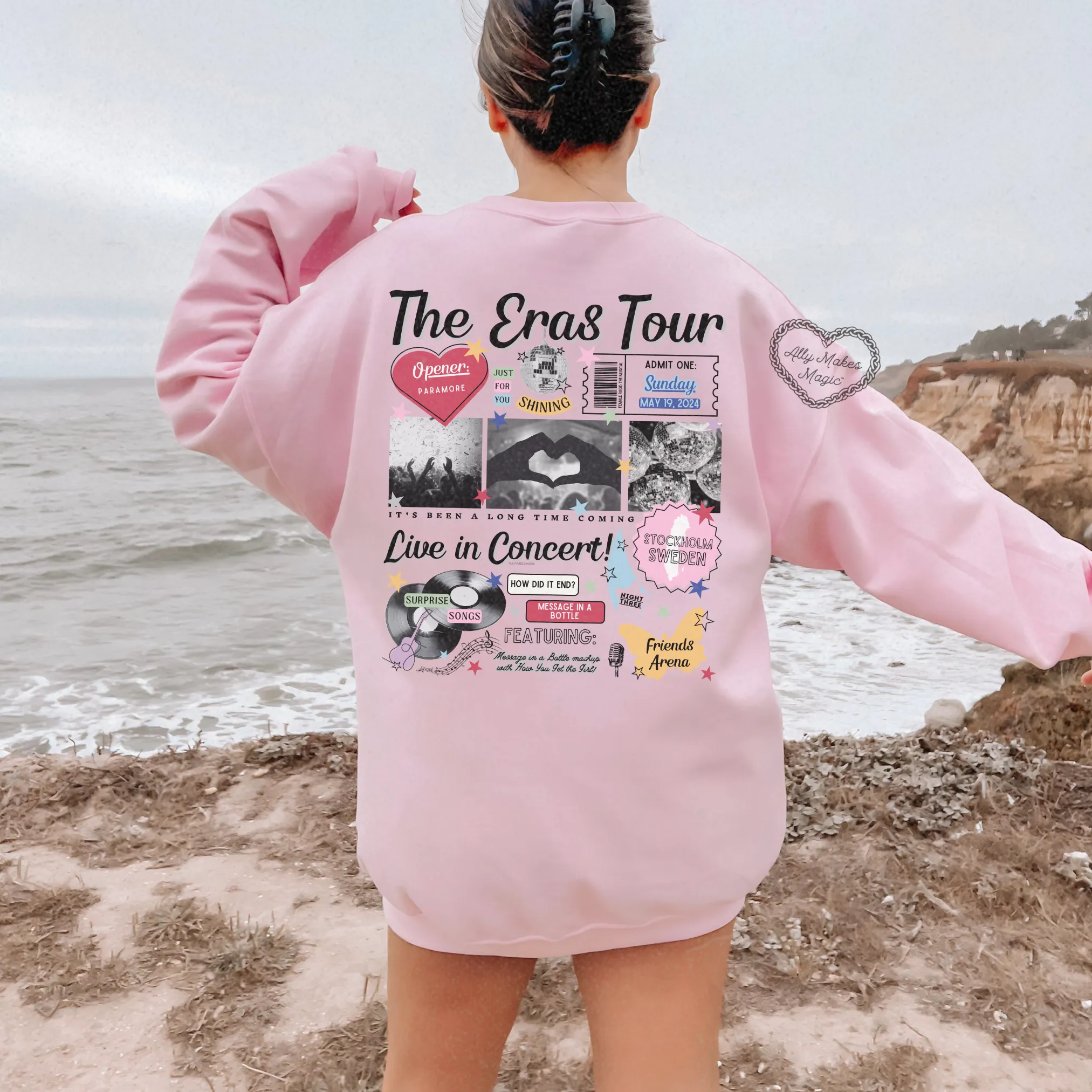 stockholm night 3 sweater | gildan *custom* sold by Ally Makes Magic product image thumbnail 3