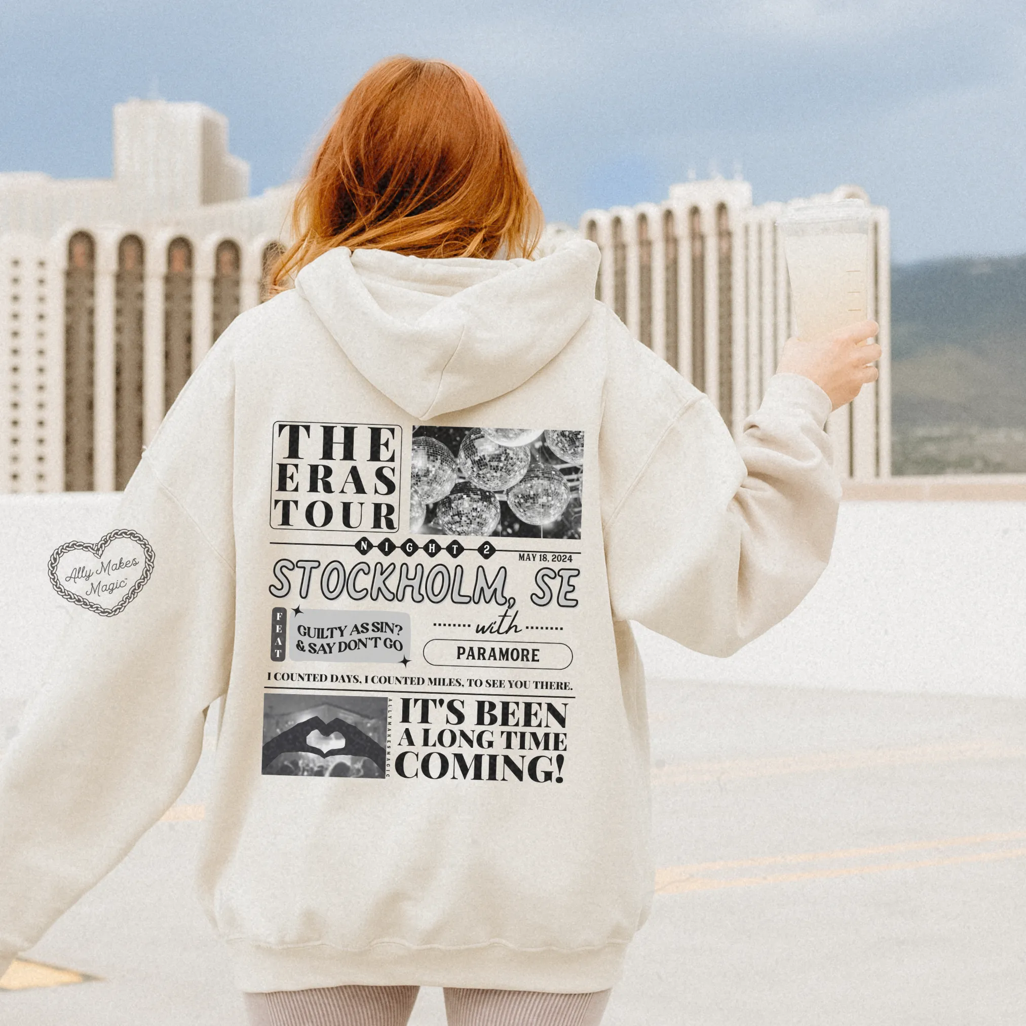 stockholm night 2 hoodie *custom* sold by Ally Makes Magic product image thumbnail 5