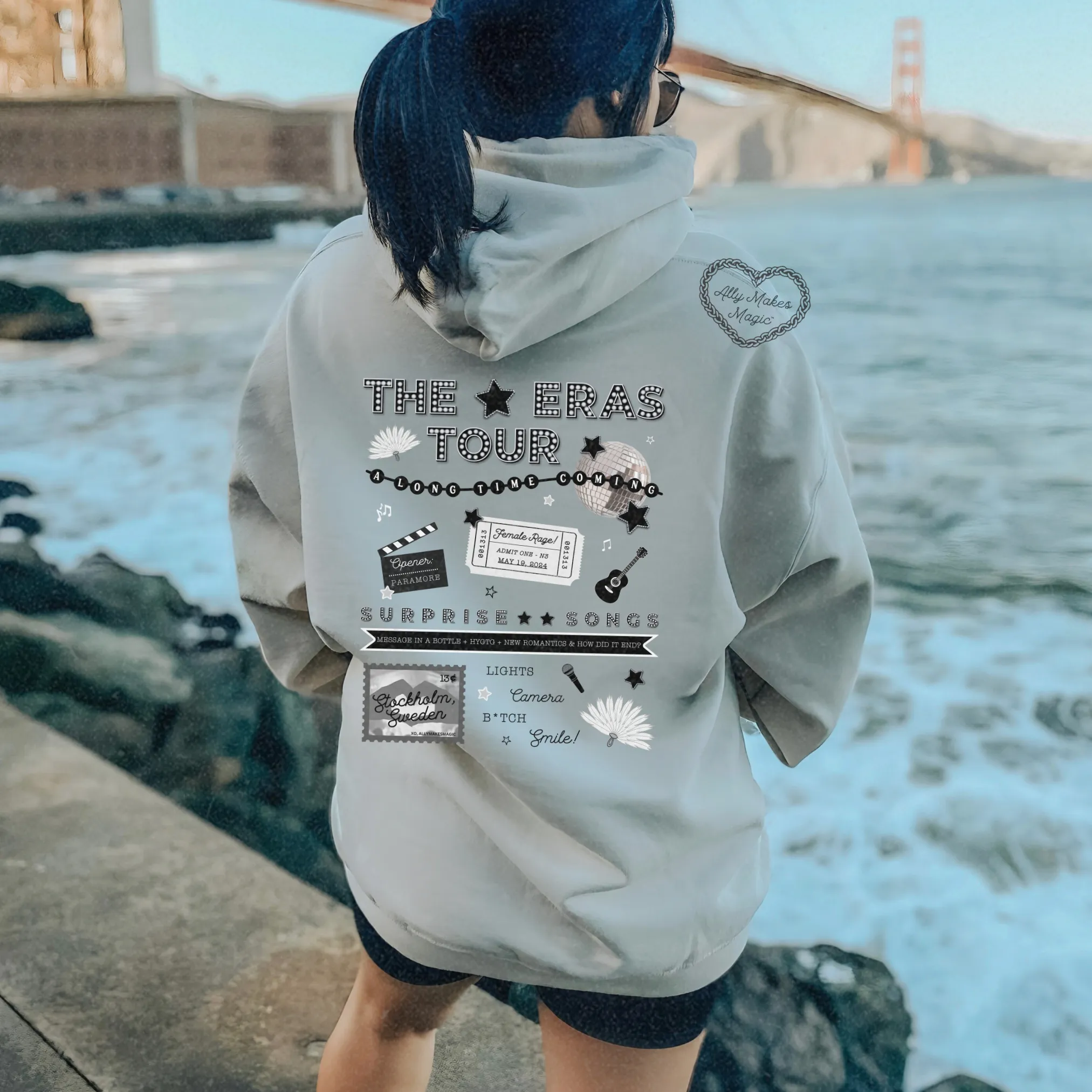 stockholm night 3 hoodie *custom* sold by Ally Makes Magic