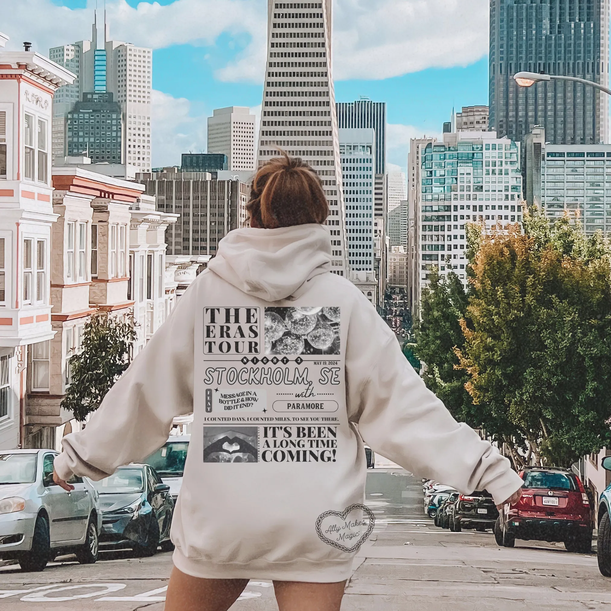 stockholm night 3 hoodie *custom* sold by Ally Makes Magic product image thumbnail 5