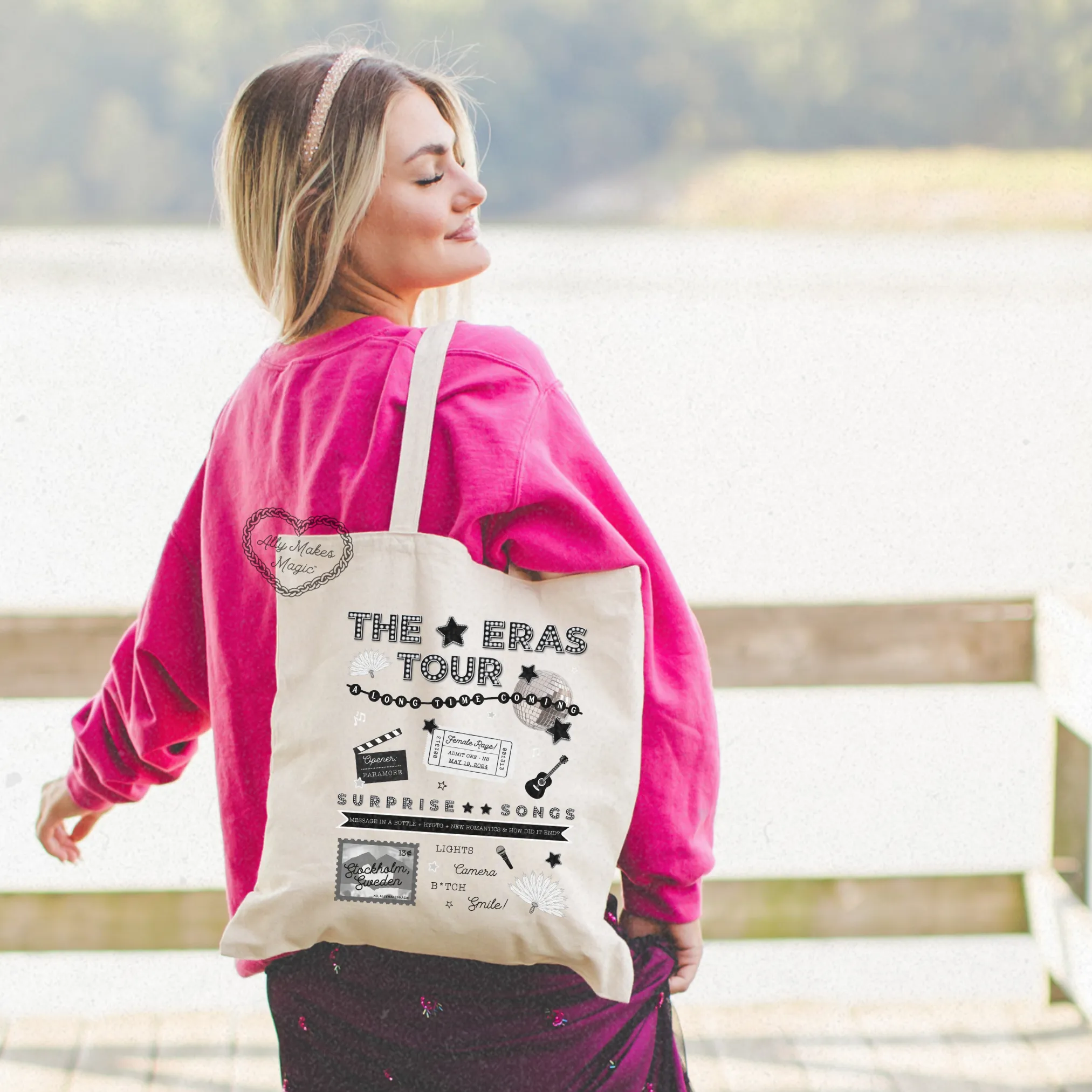 stockholm night 3 tote bag *custom* sold by Ally Makes Magic