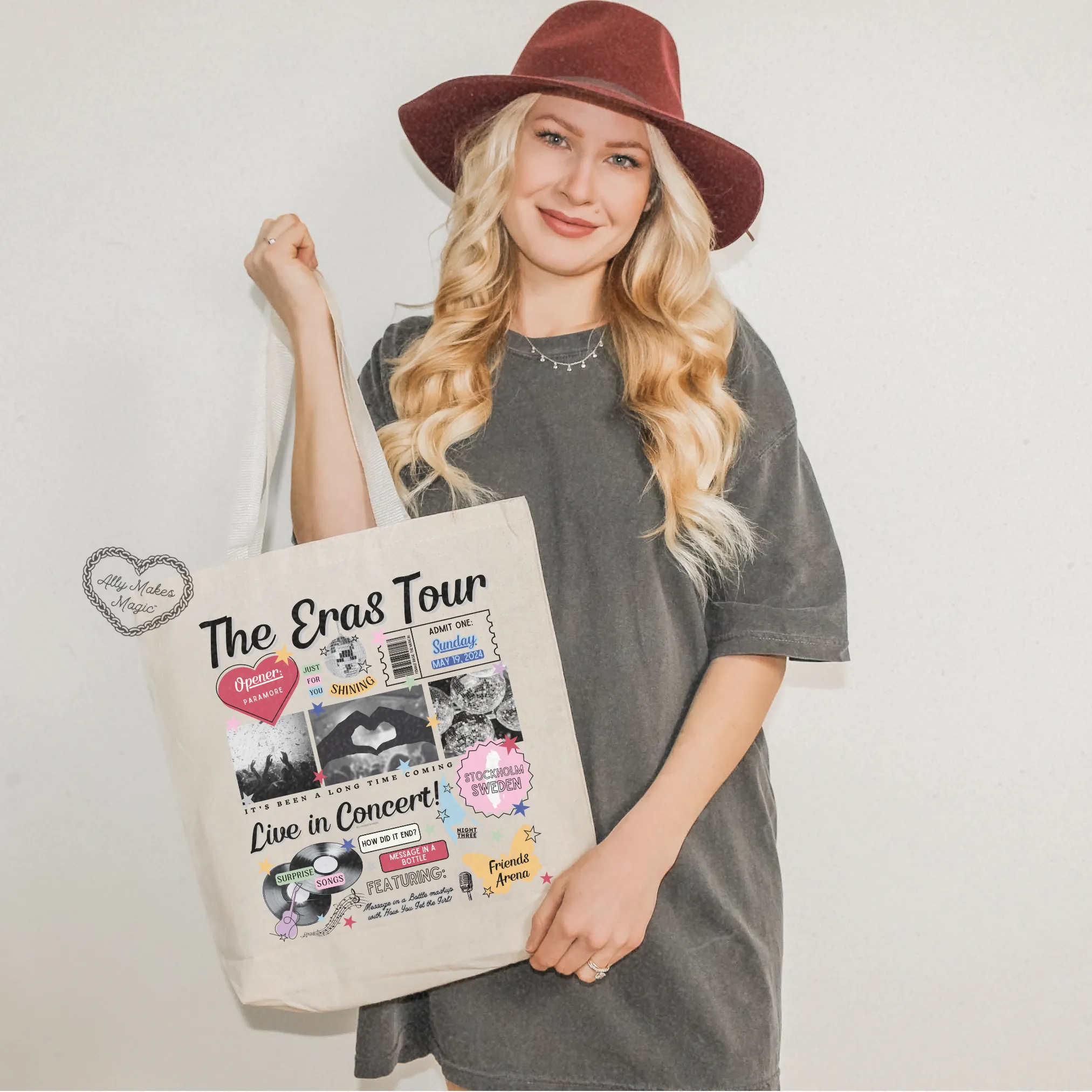 stockholm night 3 tote bag *custom* sold by Ally Makes Magic product image thumbnail 3