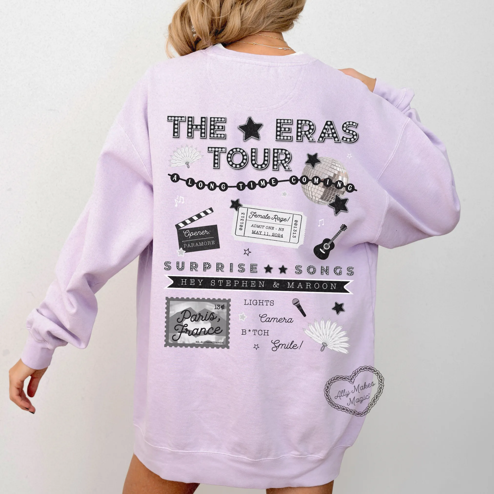 paris night 3 pullover | comfort colors *custom* sold by Ally Makes Magic