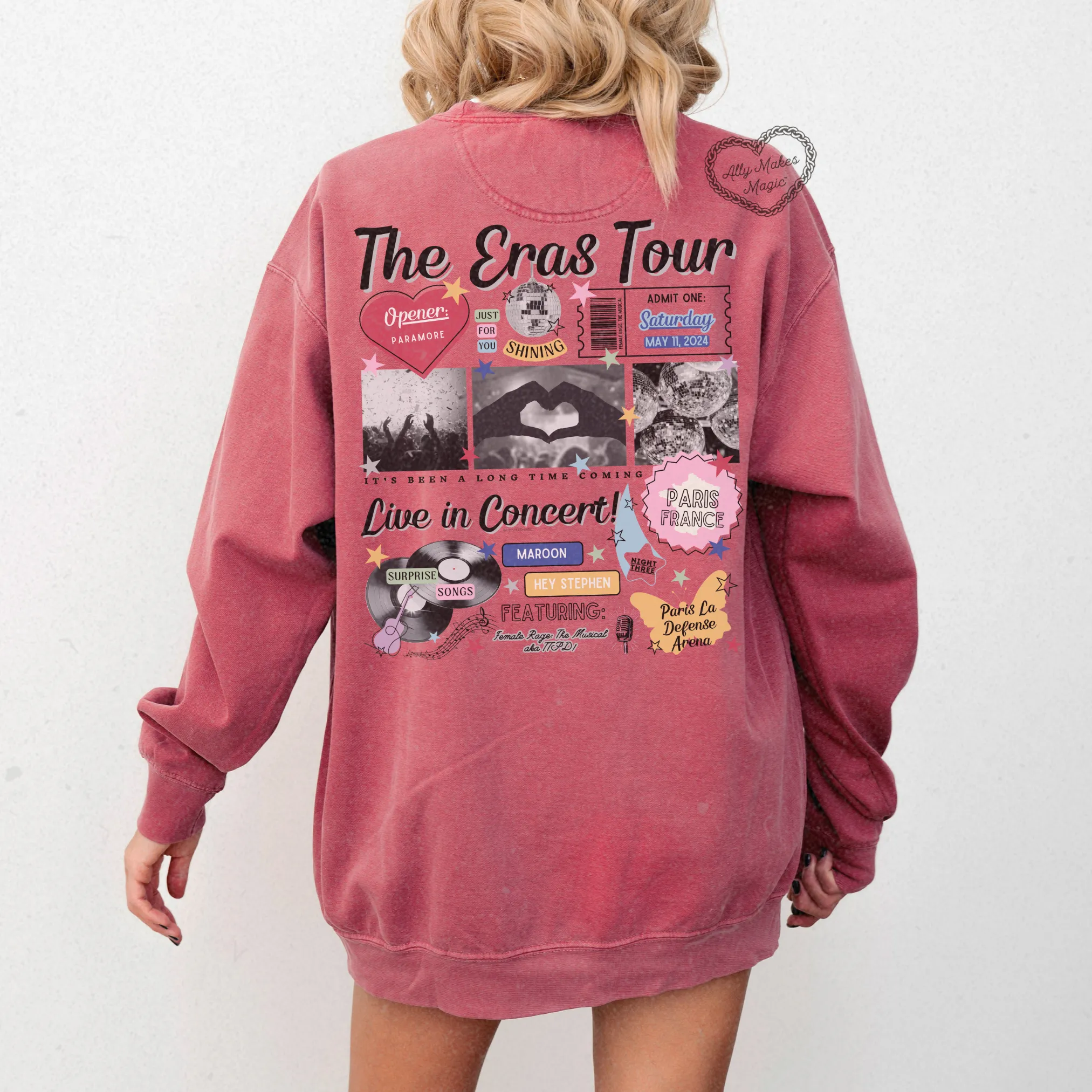 paris night 3 pullover | comfort colors *custom* sold by Ally Makes Magic product image thumbnail 3