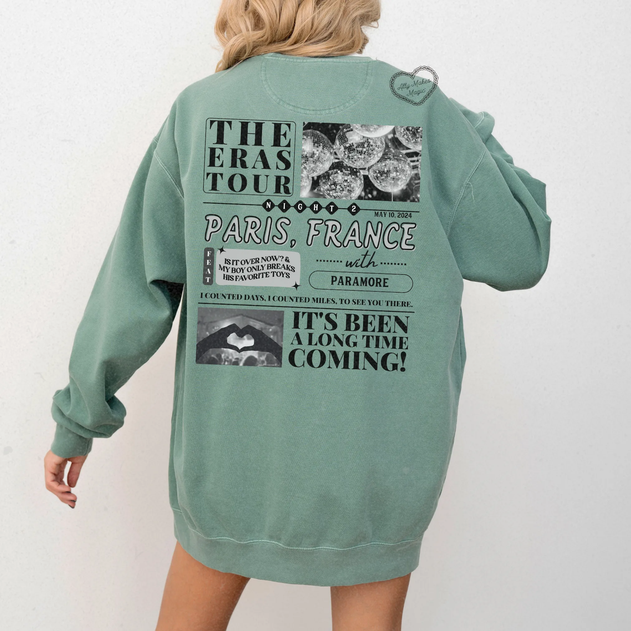 paris night 2 pullover | comfort colors *custom* sold by Ally Makes Magic product image thumbnail 5