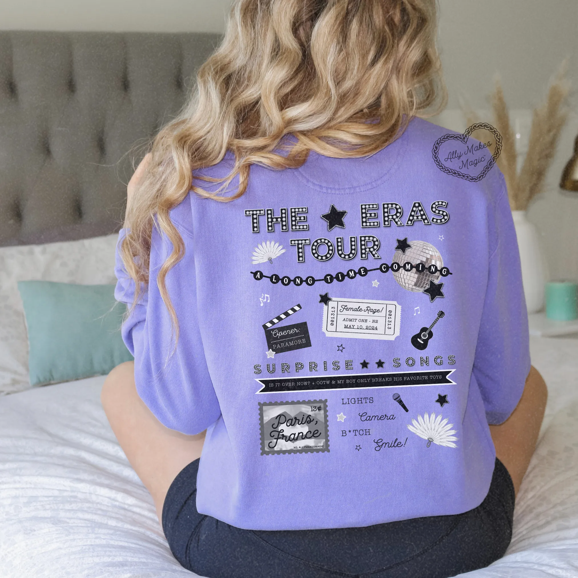 paris night 2 pullover | comfort colors *custom* sold by Ally Makes Magic