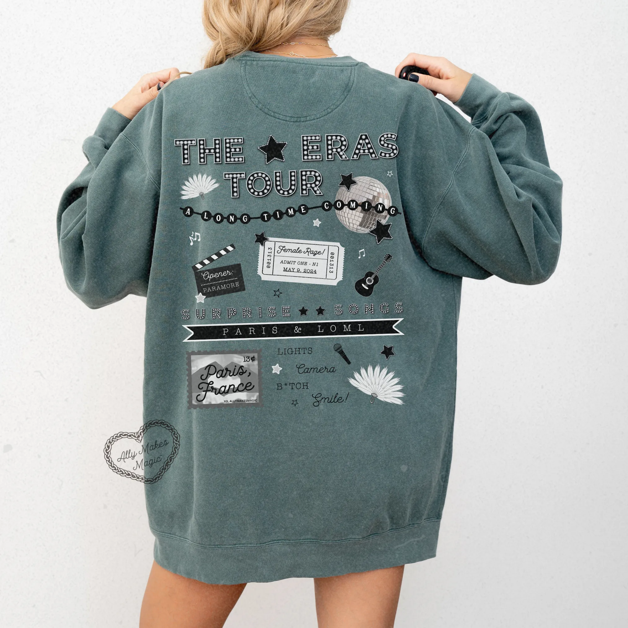 paris night 1 pullover | comfort colors *custom* sold by Ally Makes Magic