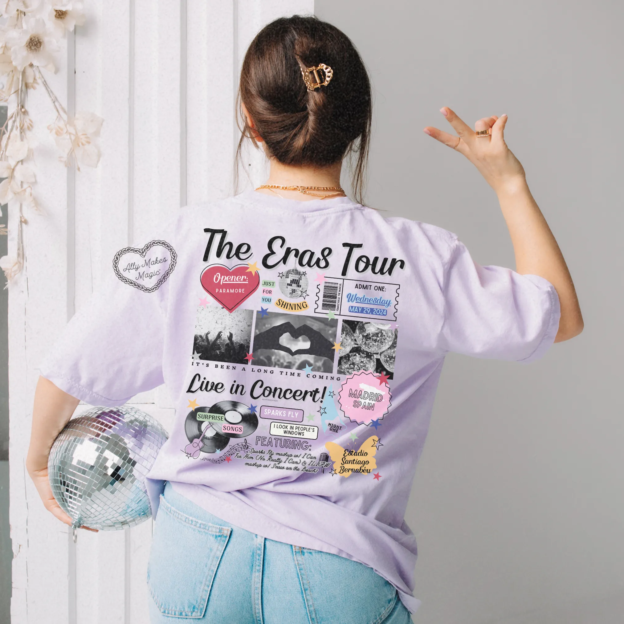 madrid night 1 tee | comfort colors *custom* sold by Ally Makes Magic product image thumbnail 3