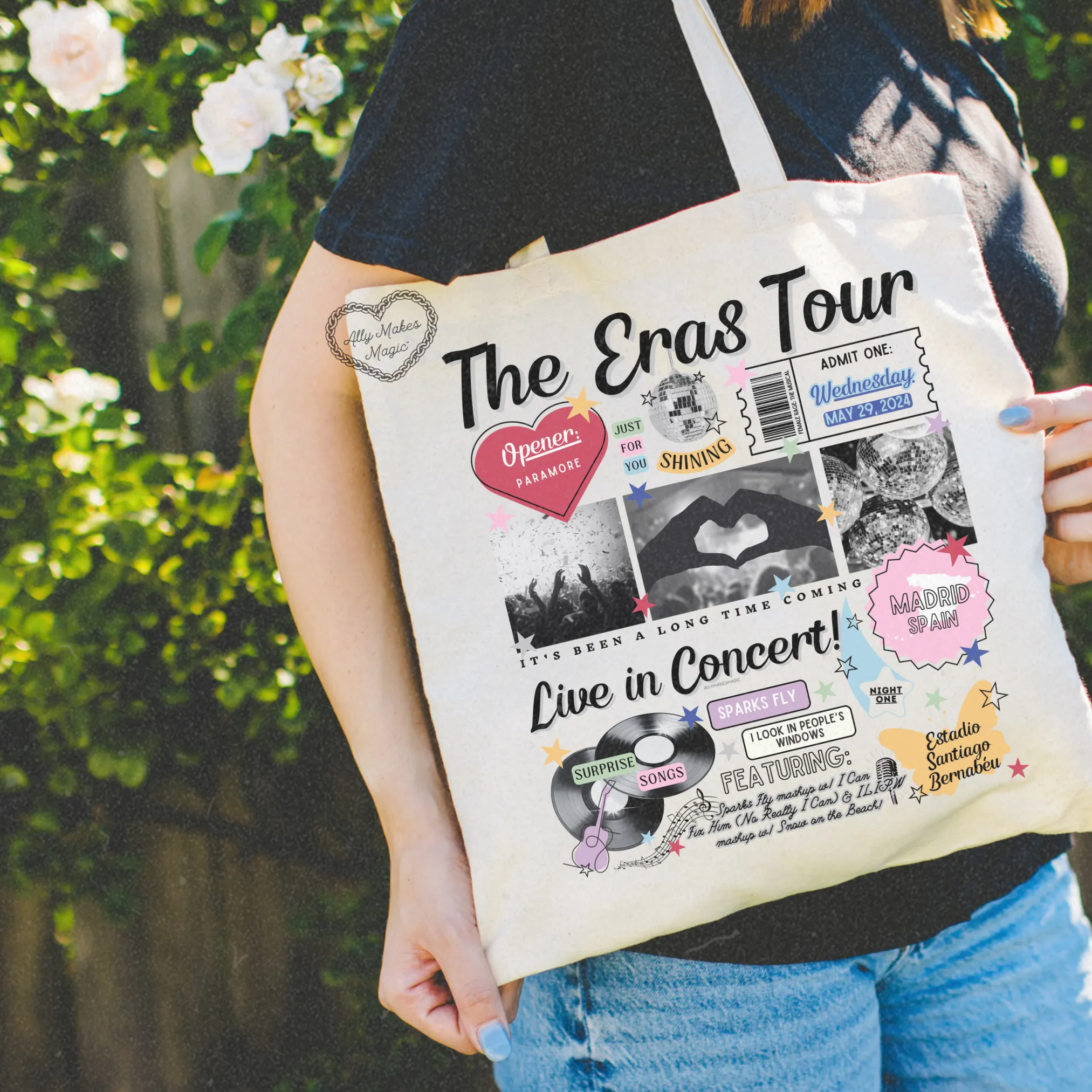 madrid night 1 tote bag *custom* sold by Ally Makes Magic product image thumbnail 3