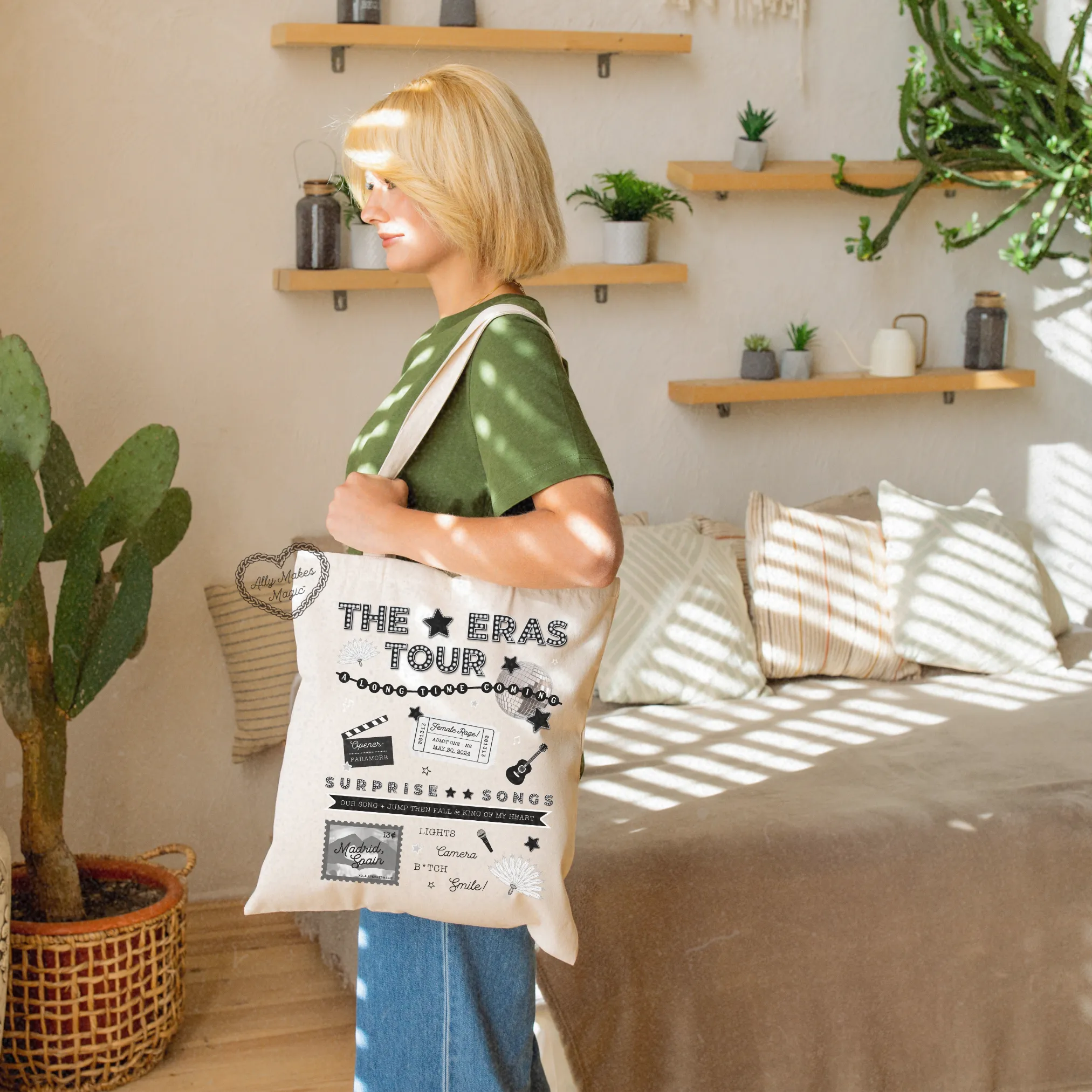 madrid night 2 tote bag *custom* sold by Ally Makes Magic